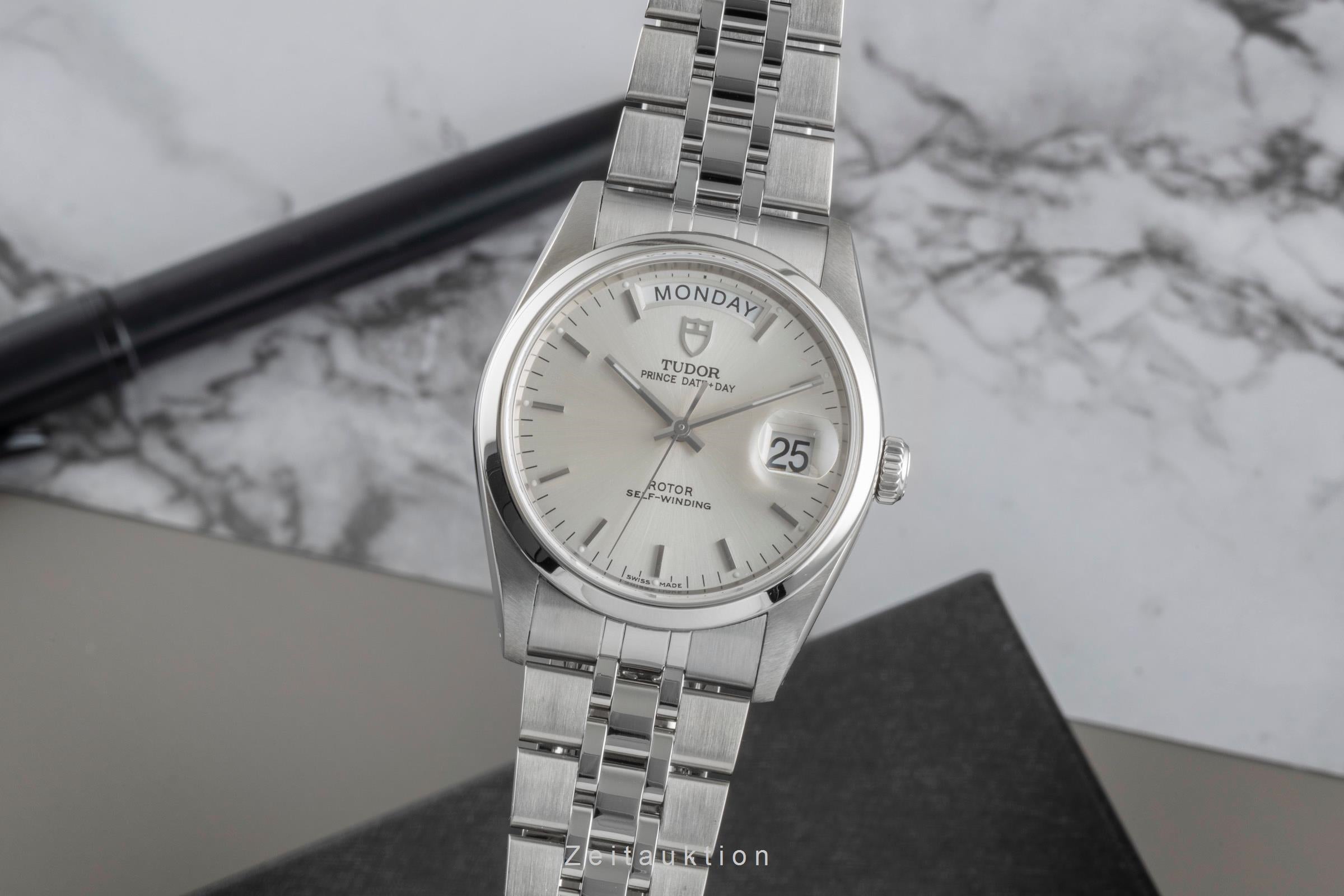 Tudor Date-Day steel automatic men's watch 76200  [2507292]