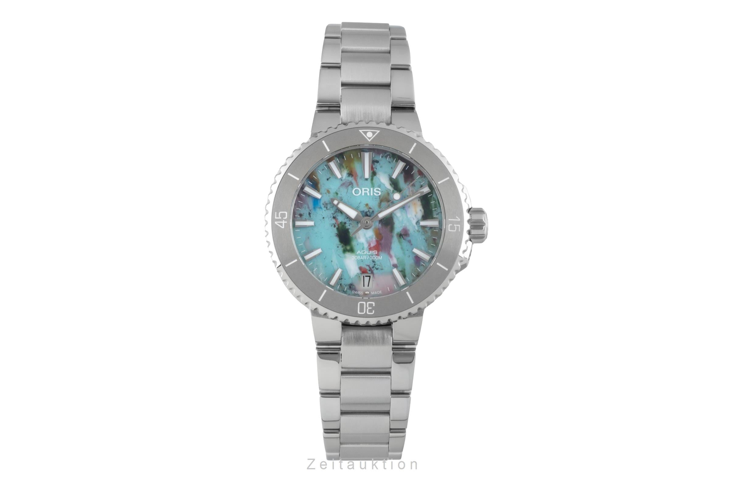 Oris Aquis Date Stahl Automatik Ref. 01 733 7770 4150-Set Box & Papiere 2025 [2507293]