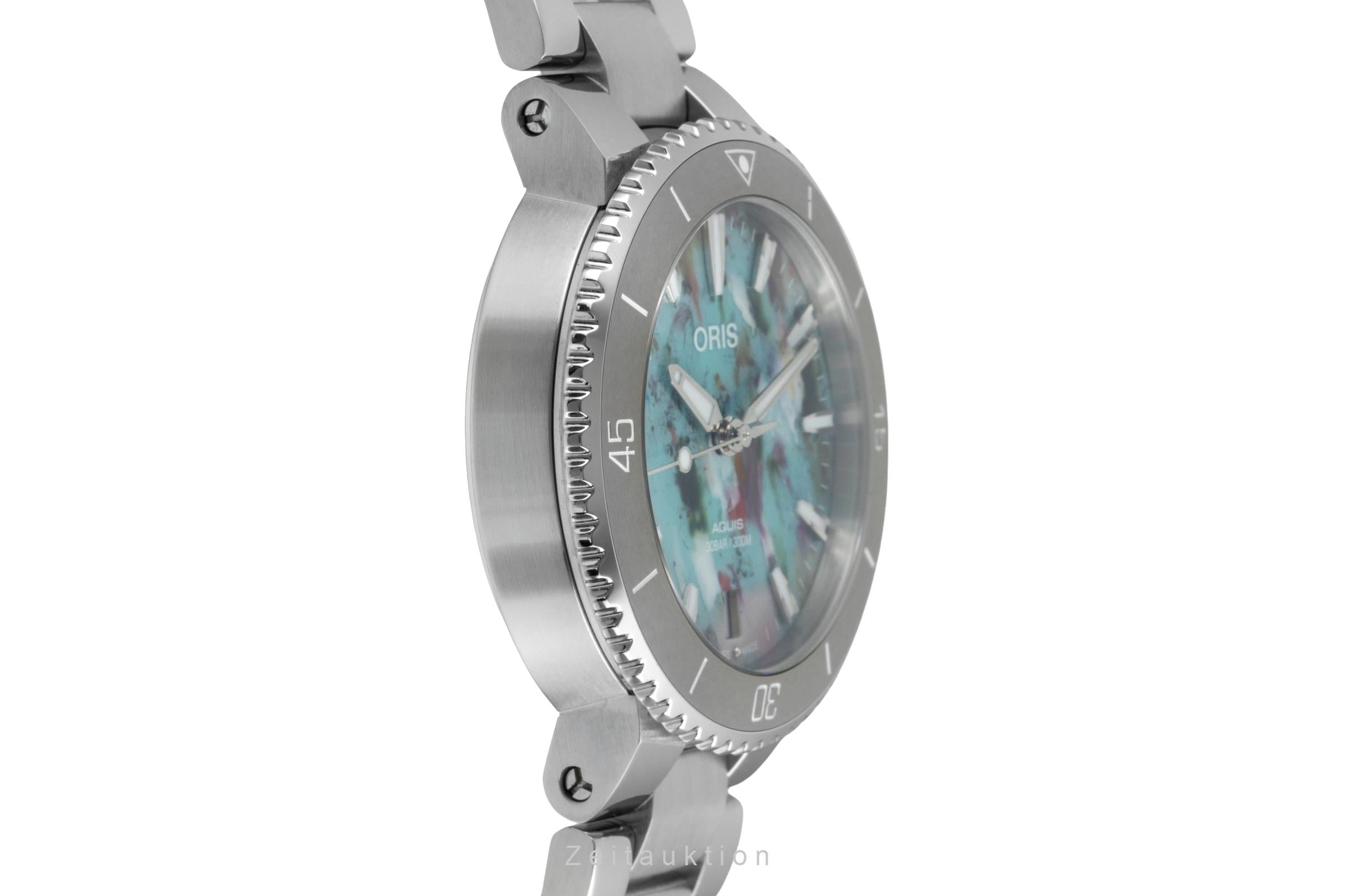 Oris Aquis Date Stahl Automatik Ref. 01 733 7770 4150-Set Box & Papiere 2025 [2507293]