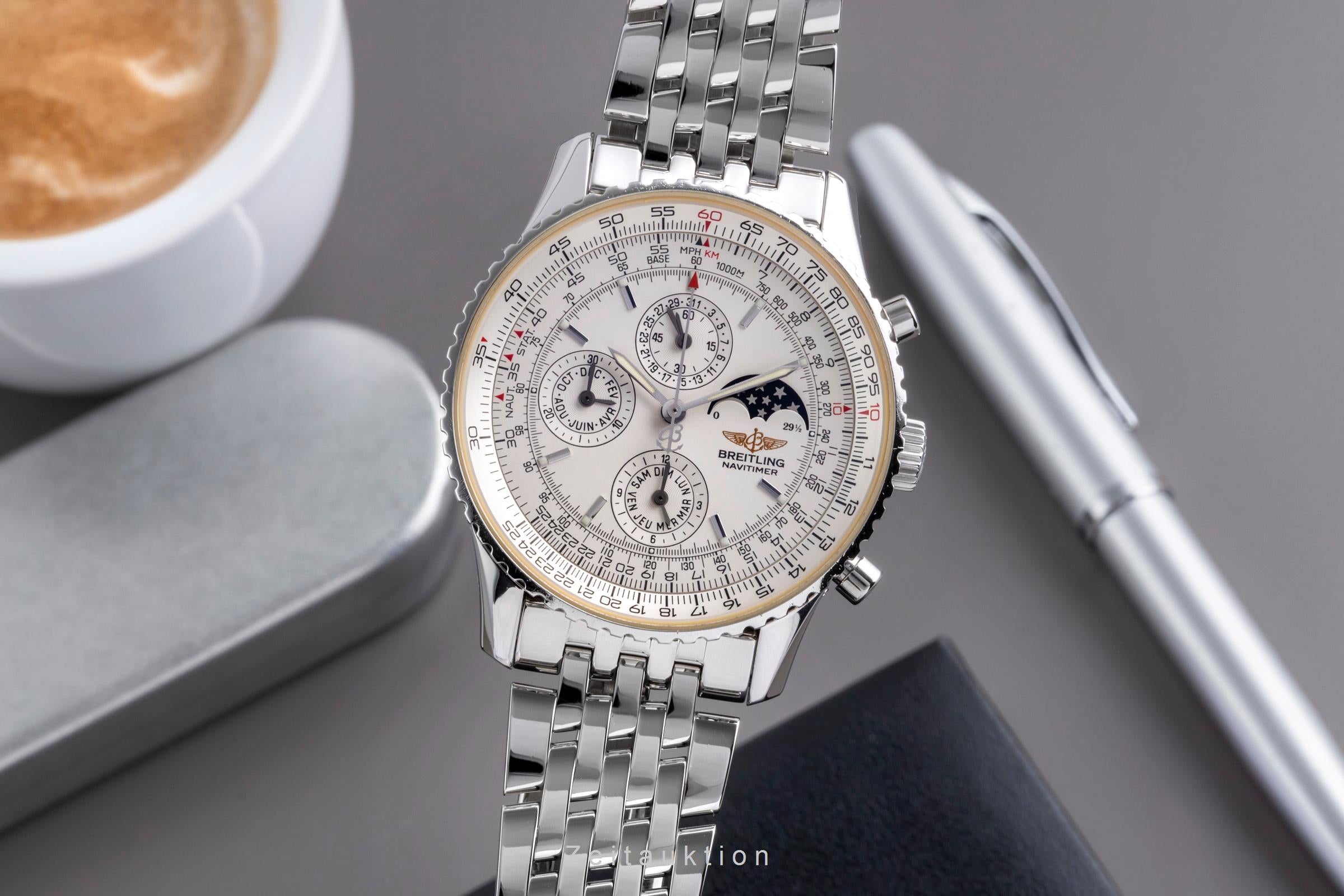 Breitling Navitimer chronograph steel automatic men's watch A19340  [2507296]