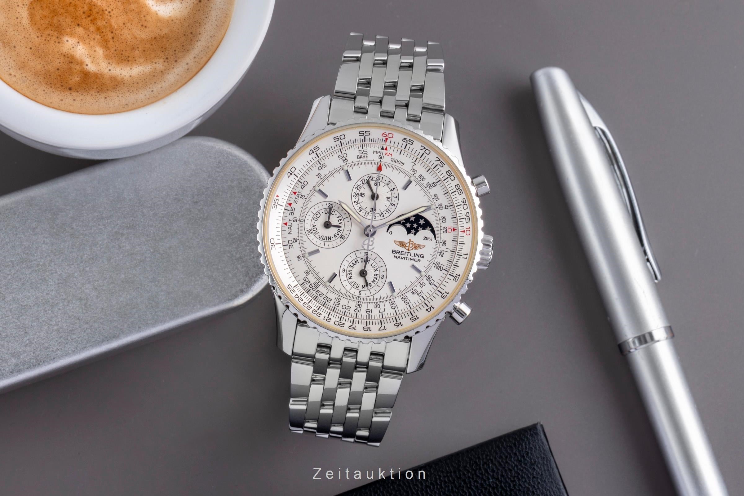 Breitling Navitimer chronograph steel automatic men's watch A19340  [2507296]