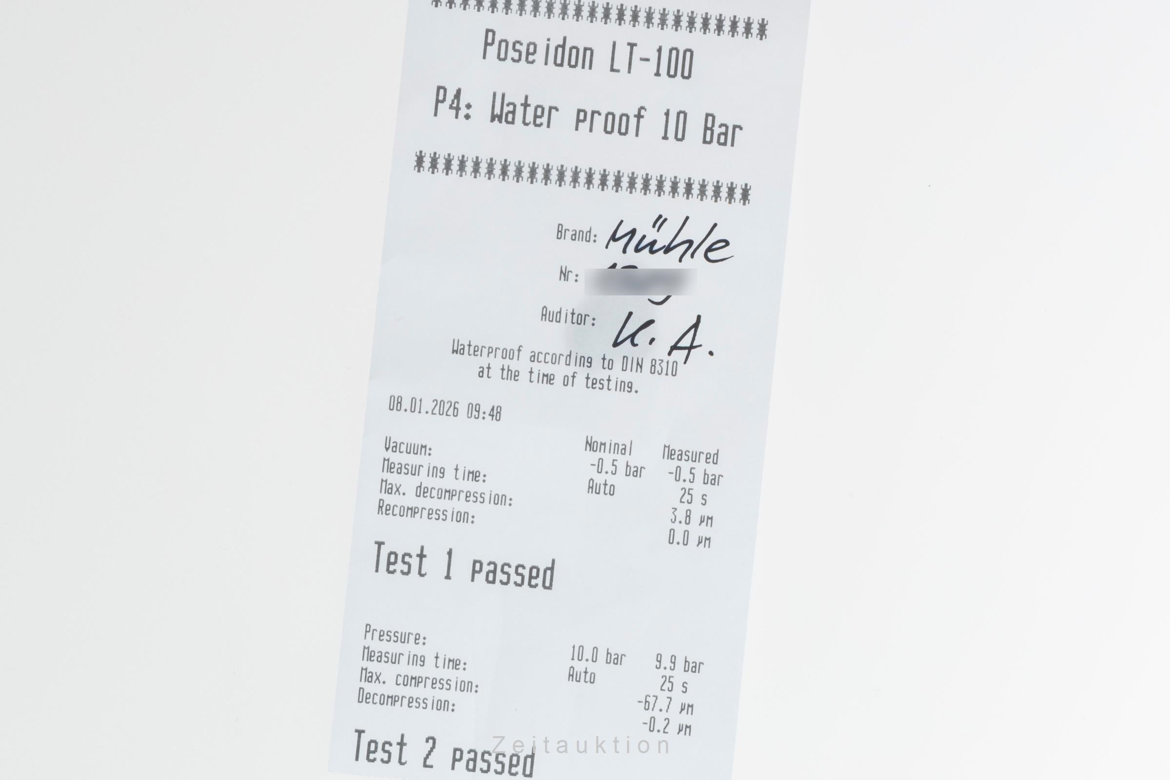 Mühle Teutonia II acero automático reloj para caballeros M1-29-74-LB-S LP: 2550EUR  [2507301]