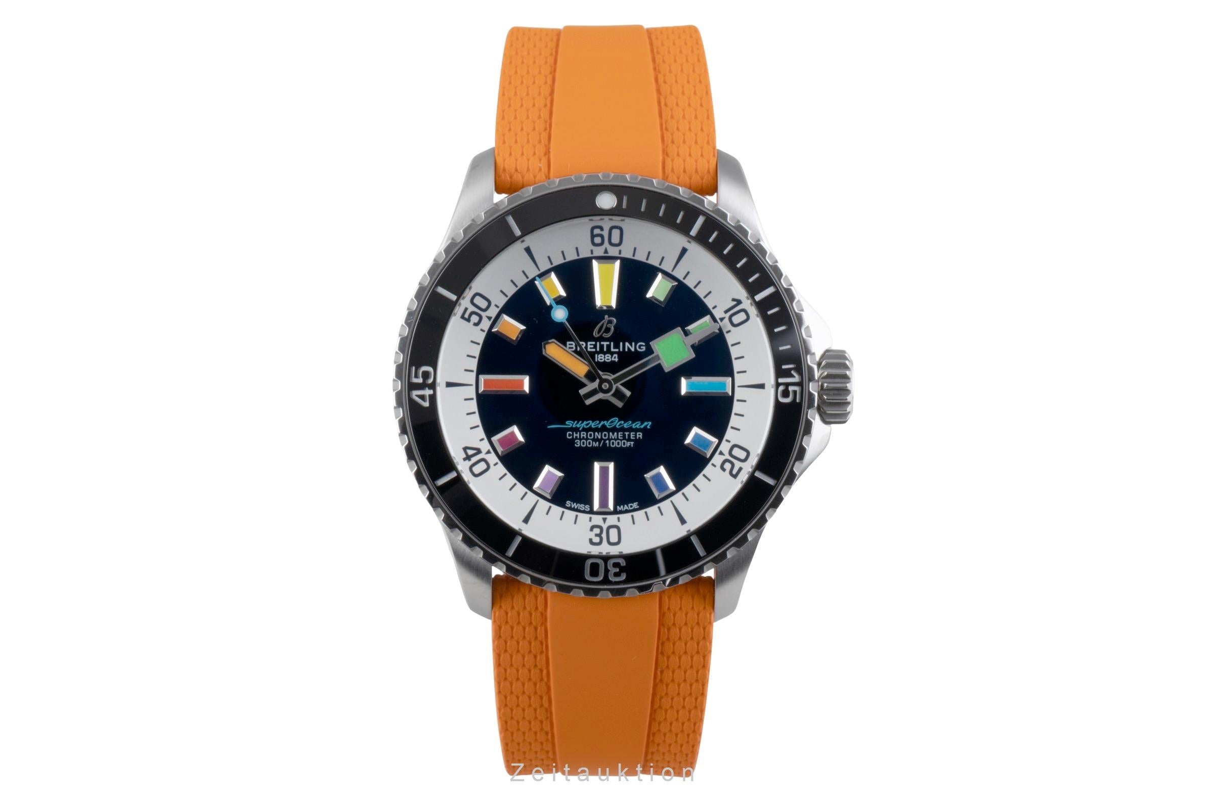 Breitling Superocean 42 Stahl Automatik Herrenuhr Ref. A17375 NP: 5350,- € B&P  [2507302]