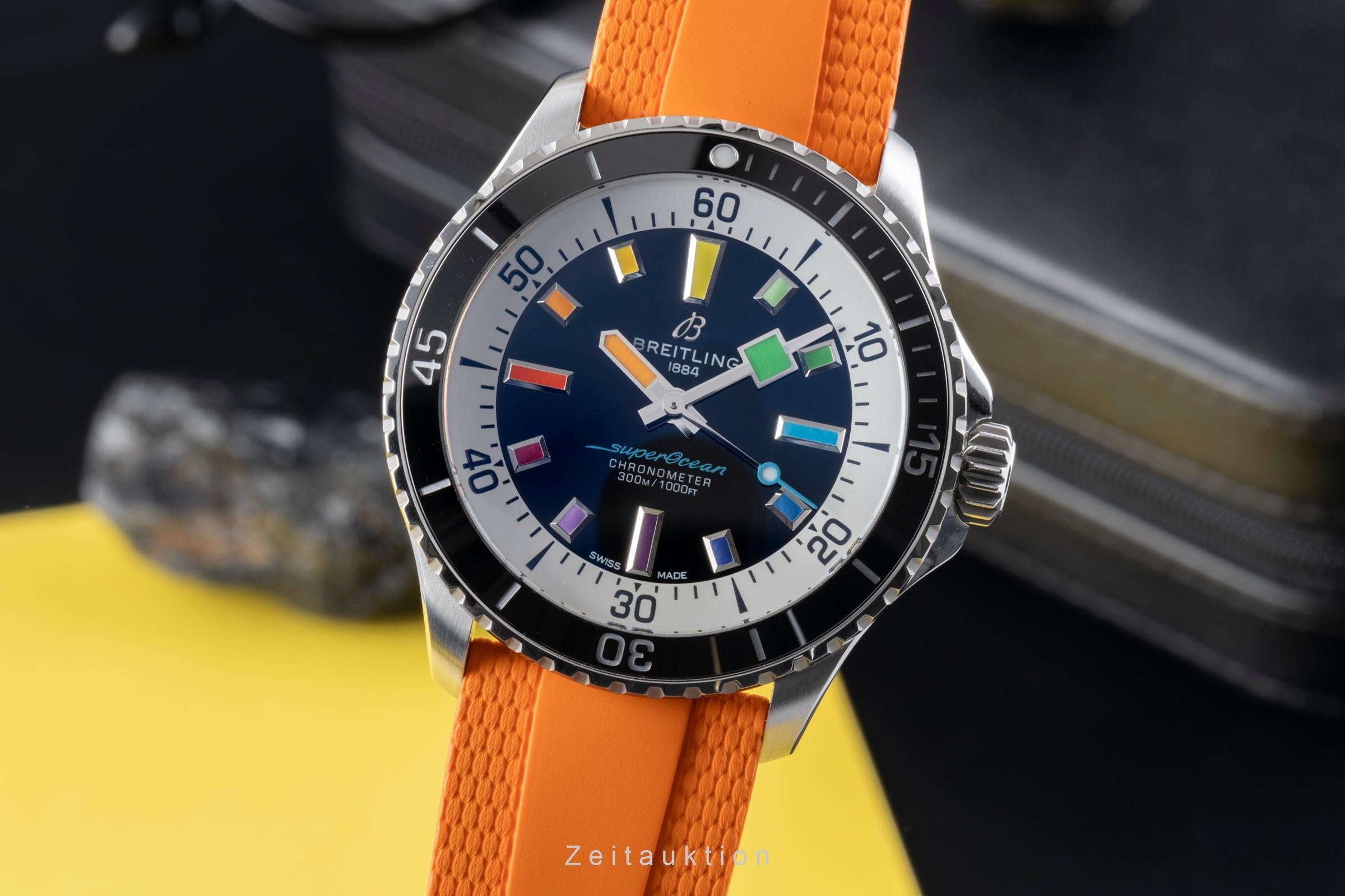 Breitling Superocean 42 Stahl Automatik Herrenuhr Ref. A17375 NP: 5350,- € B&P  [2507302]