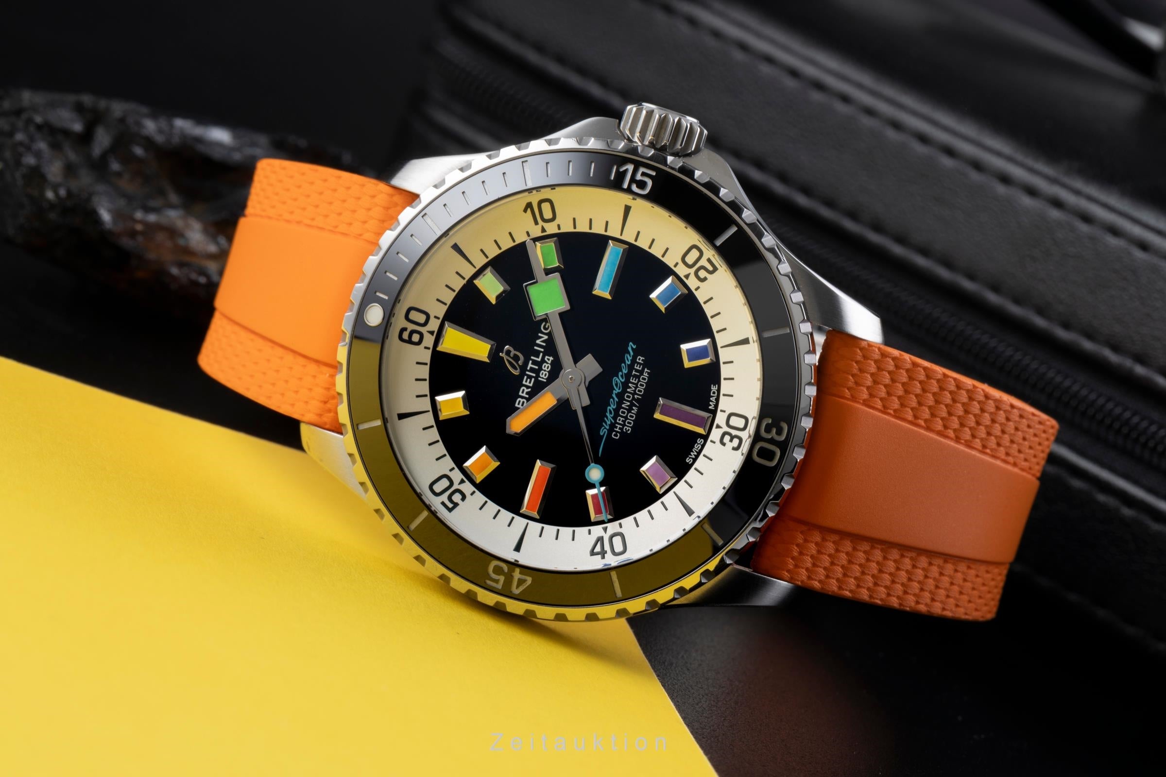 Breitling Superocean 42 Stahl Automatik Herrenuhr Ref. A17375 NP: 5350,- € B&P  [2507302]