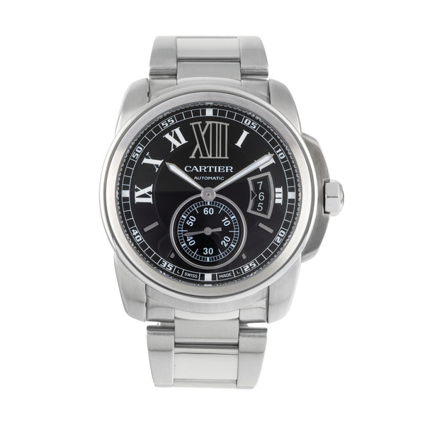 Cartier Calibre de Cartier steel automatic men's watch W7100041  [2507304]
