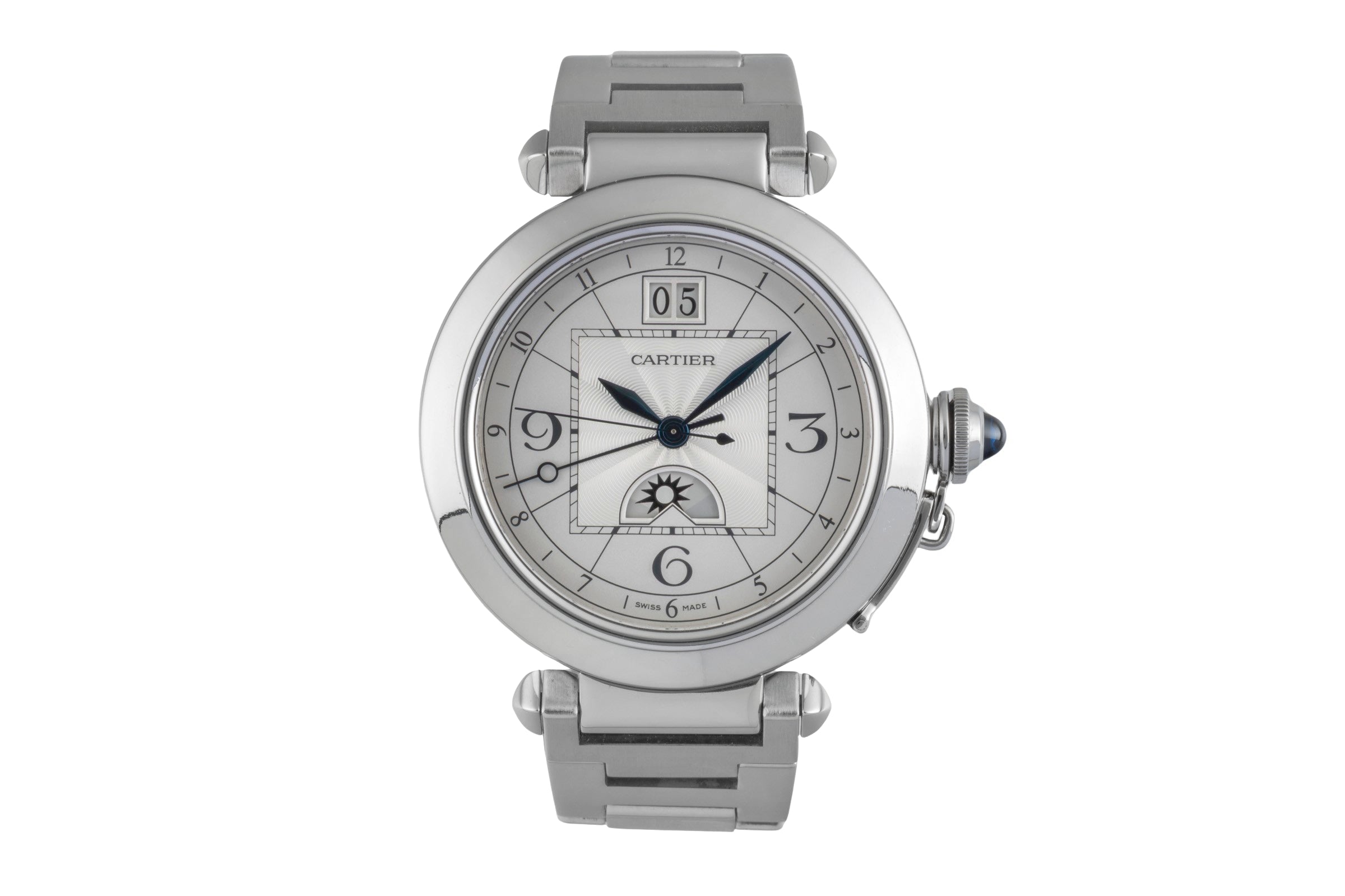 Cartier Pasha acciaio automatismo orologio da uomo W31093M7  [2507309]