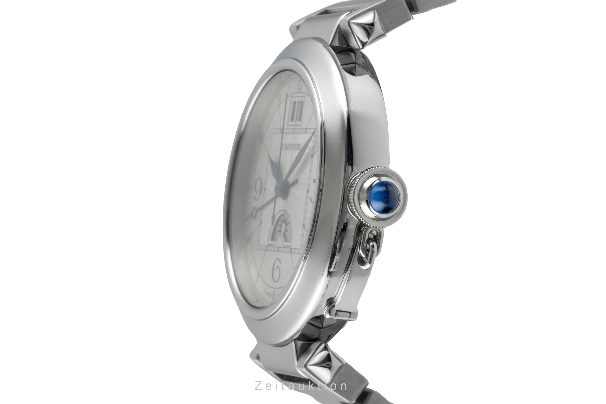 Cartier Pasha XL Automatik Night & Day Edelstahl Herrenuhr Ref. W31093M7  [2507309]