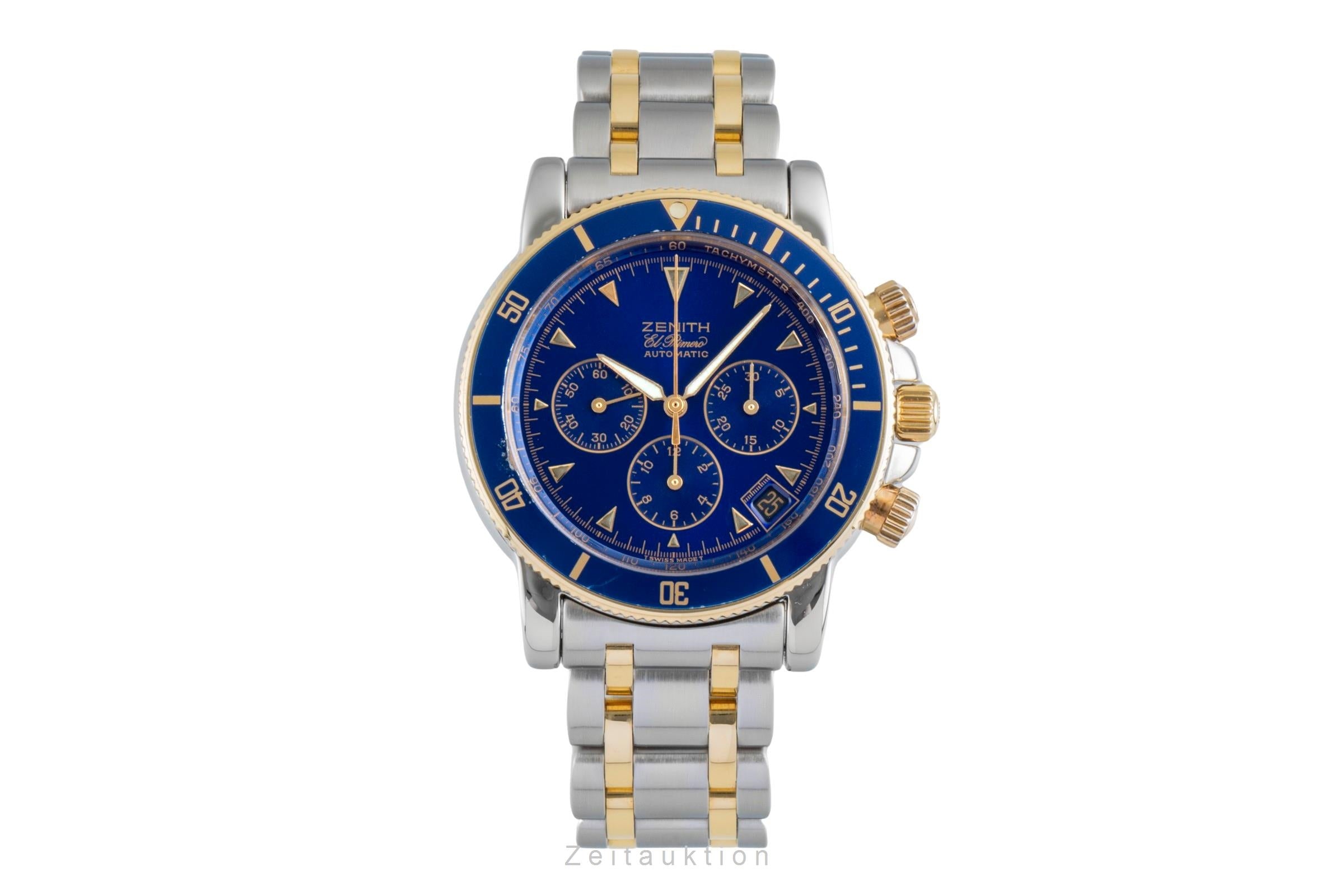 Zenith Rainbow chronographe acier / or  automatique montre pour hommes 15/53-0470-400  [2507312]