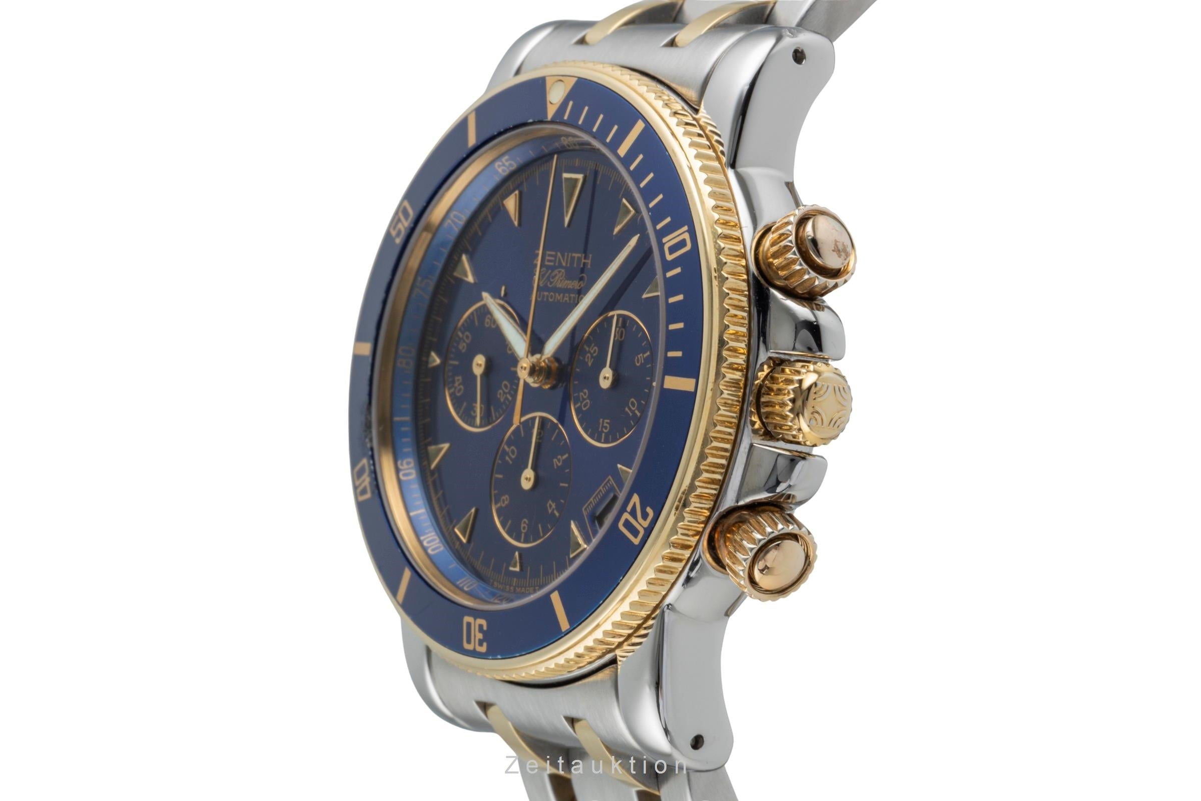 Zenith Rainbow chronographe acier / or  automatique montre pour hommes 15/53-0470-400  [2507312]