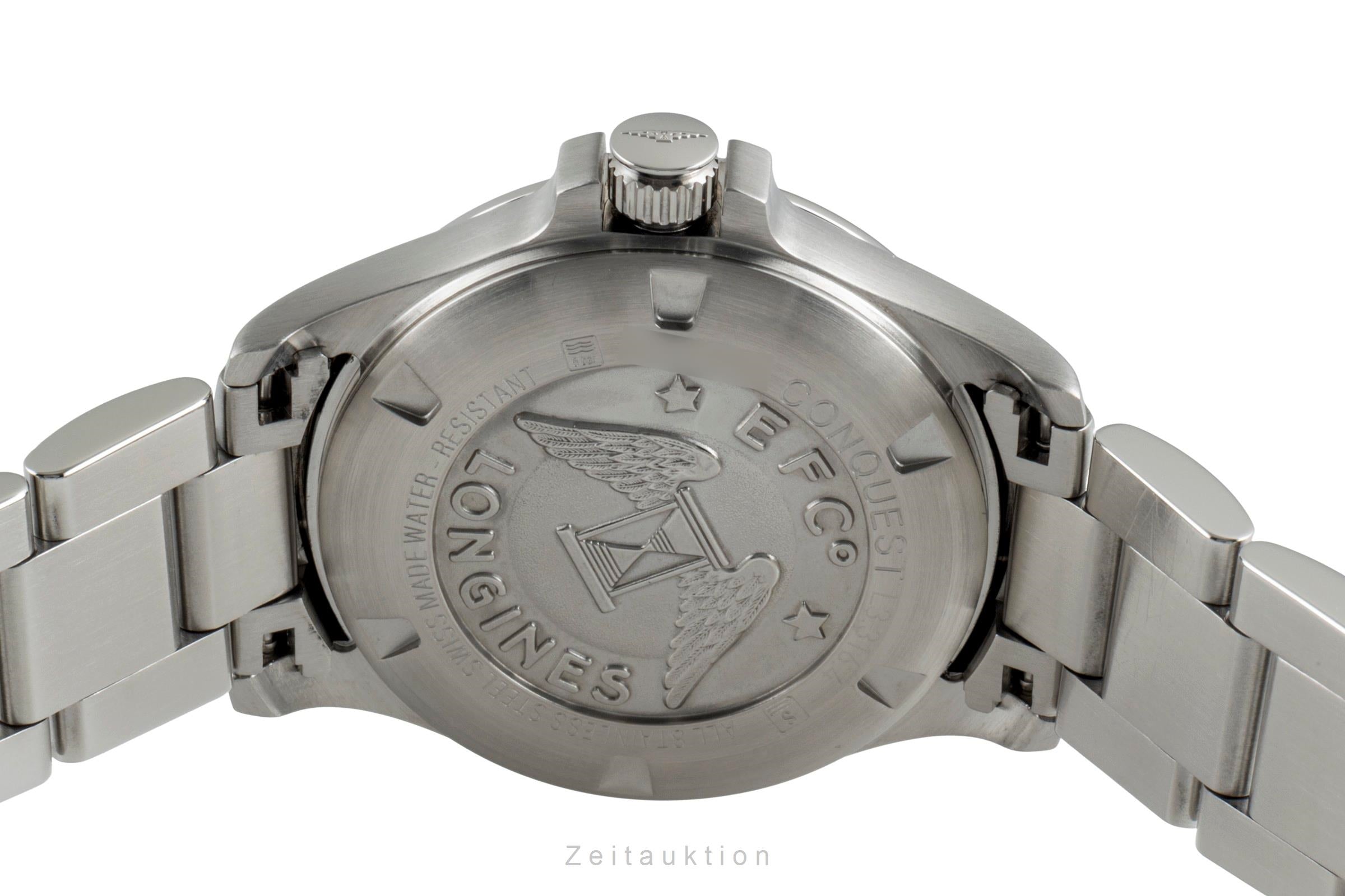 Longines Conquest Stahl Quarz Damenuhr MOP Dial Diamonds Ref. L3.316.4.88.6 Box  [2507316]