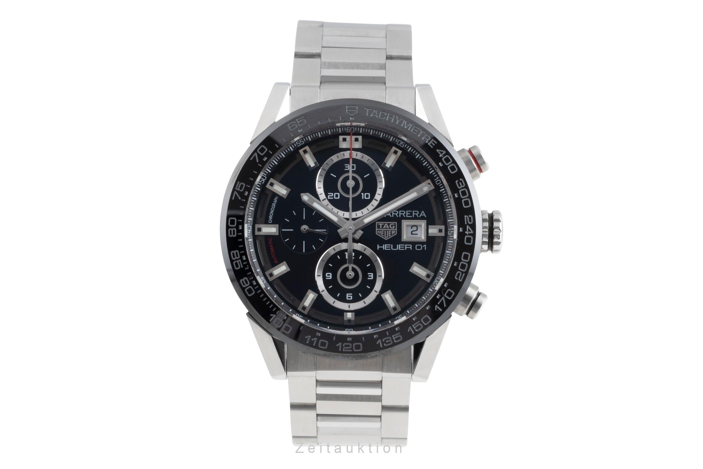 Tag Heuer Carrera chronograph steel automatic men's watch CAR201Z.BA0714  [2507317]