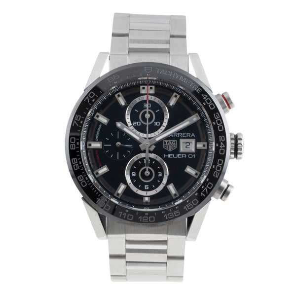 Tag Heuer Carrera chronograph steel automatic men's watch CAR201Z.BA0714  [2507317]