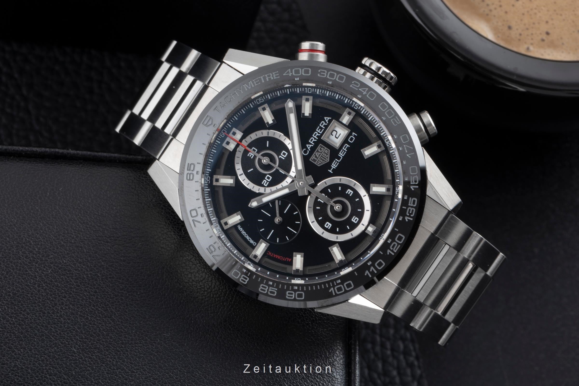 Tag Heuer Carrera chronograph steel automatic Kal. Heuer 01 Ref