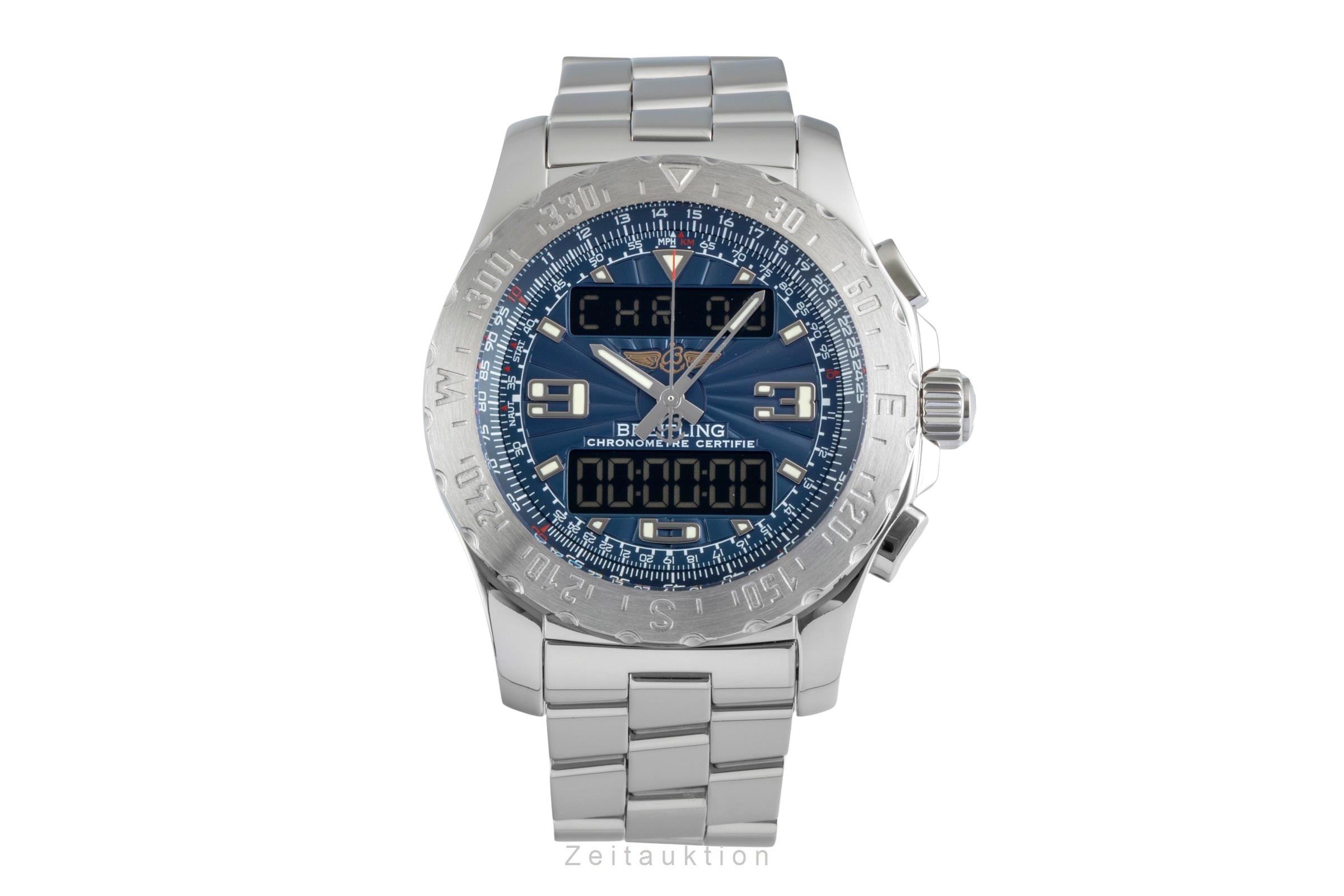 Breitling Airwolf Chronograph Black Dial Edelstahl Quarz Herrenuhr Ref. A78363 [2507319]