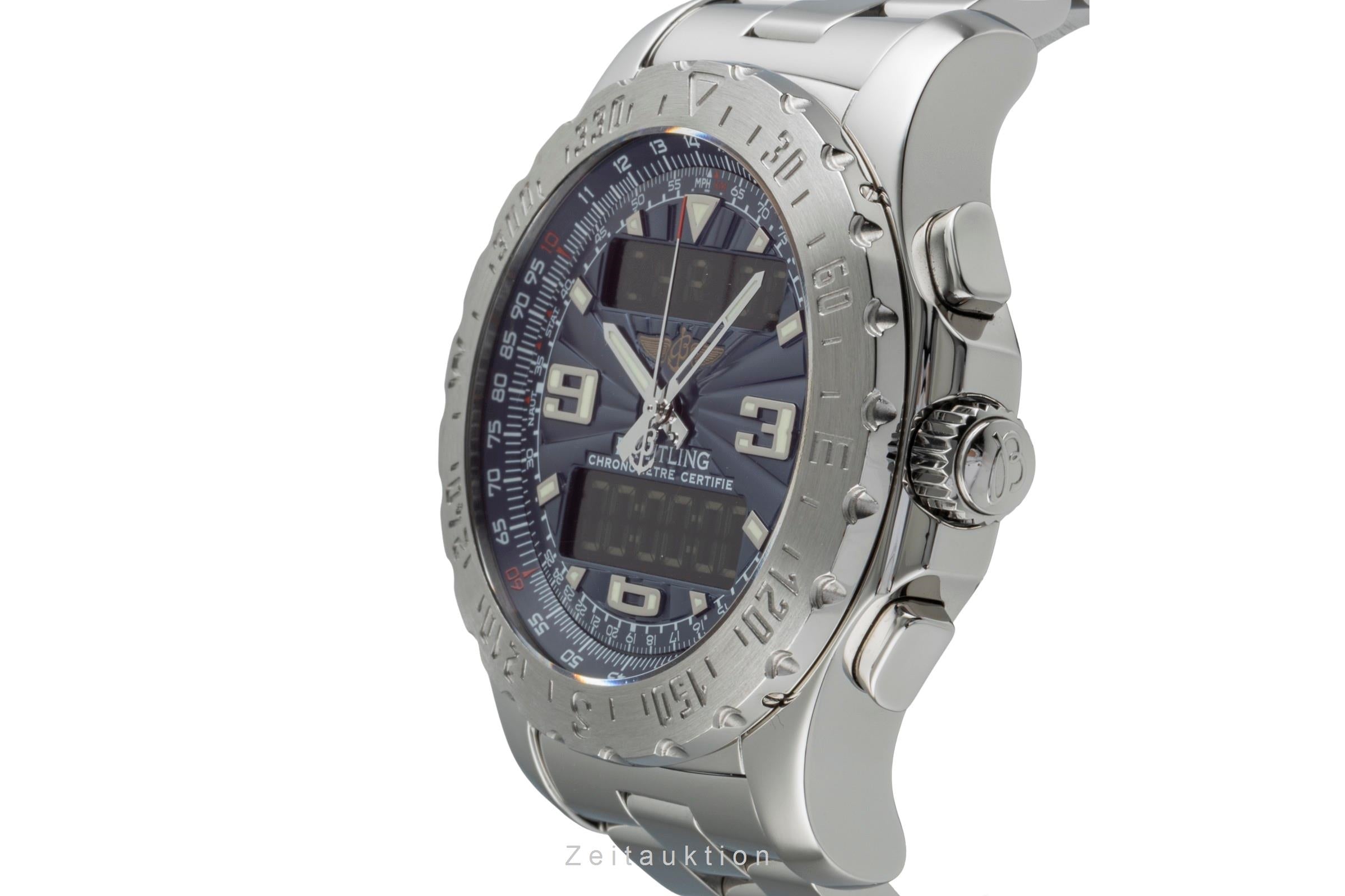 Breitling Airwolf Chronograph Black Dial Edelstahl Quarz Herrenuhr Ref. A78363 [2507319]