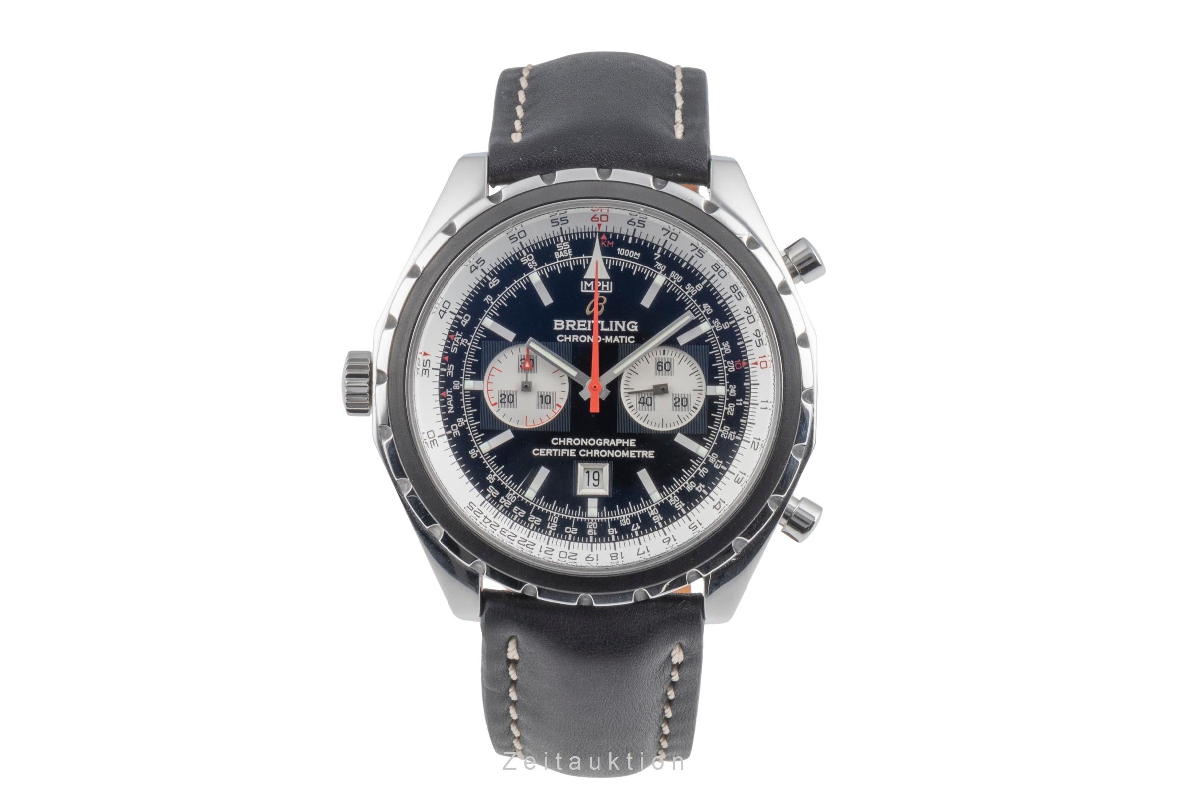 Breitling Chrono-Matic chronograph steel automatic men's watch A41360  [2507322]