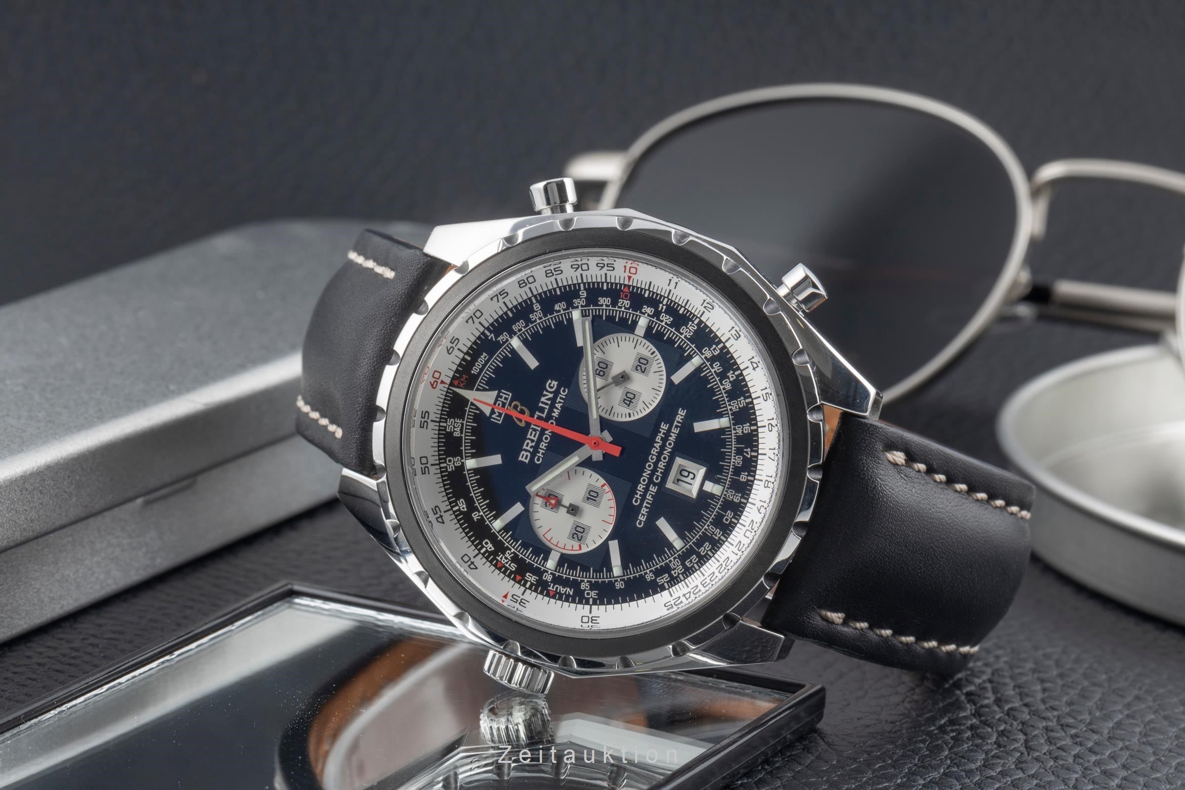 Breitling Chrono-Matic chronograph steel automatic men's watch A41360  [2507322]