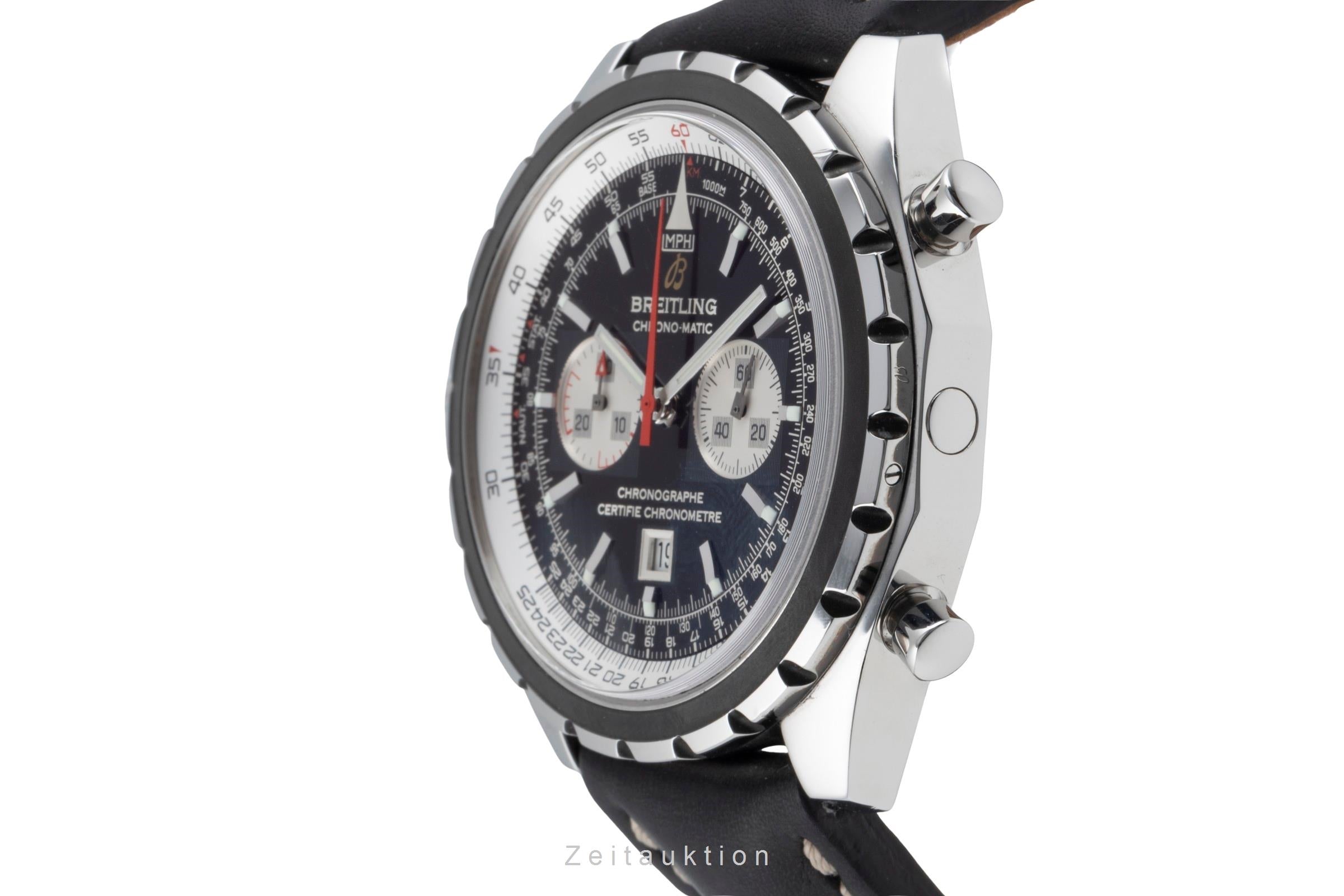 Breitling Chrono-Matic chronograph steel automatic men's watch A41360  [2507322]