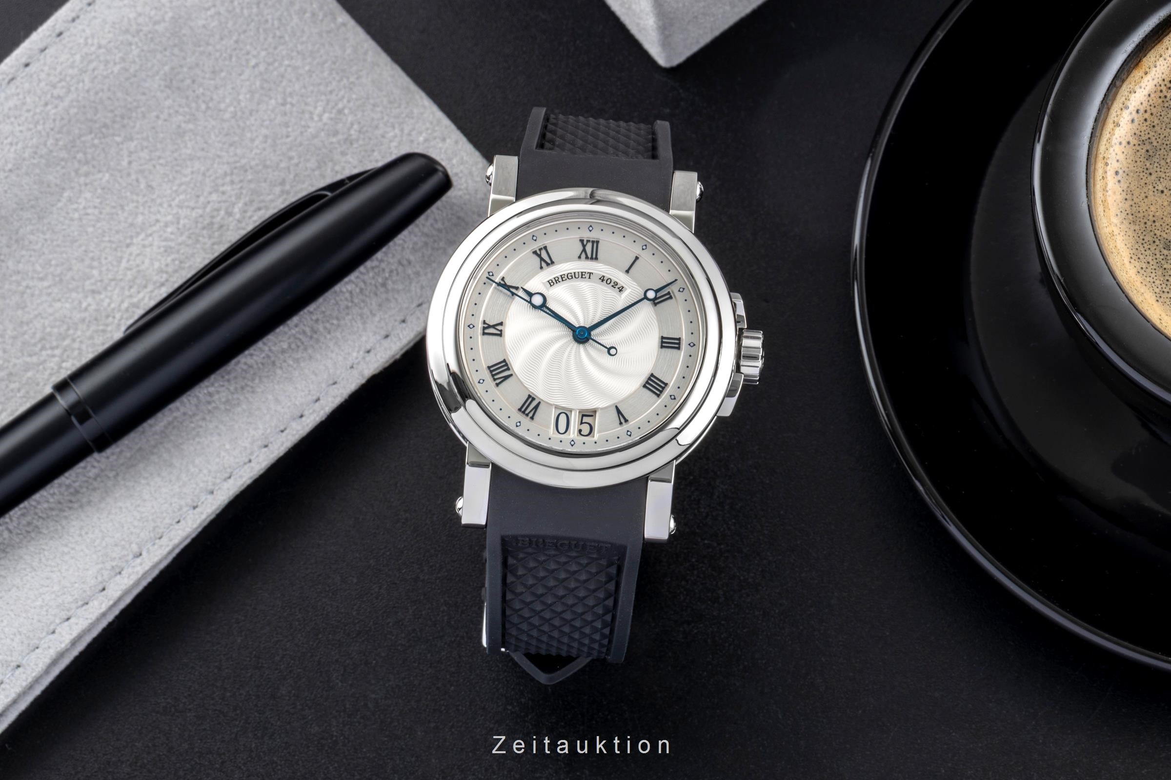 Breguet Marine Big Date Automatik Stahl Ref. 5817 ST/12/SV0 Papiere 2008 [2507324]