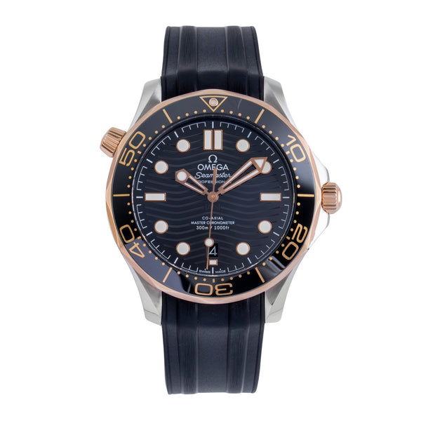 Omega Seamaster steel / gold automatic men's watch 210.22.42.20.01.002 LP: 9100EUR  [2507334]