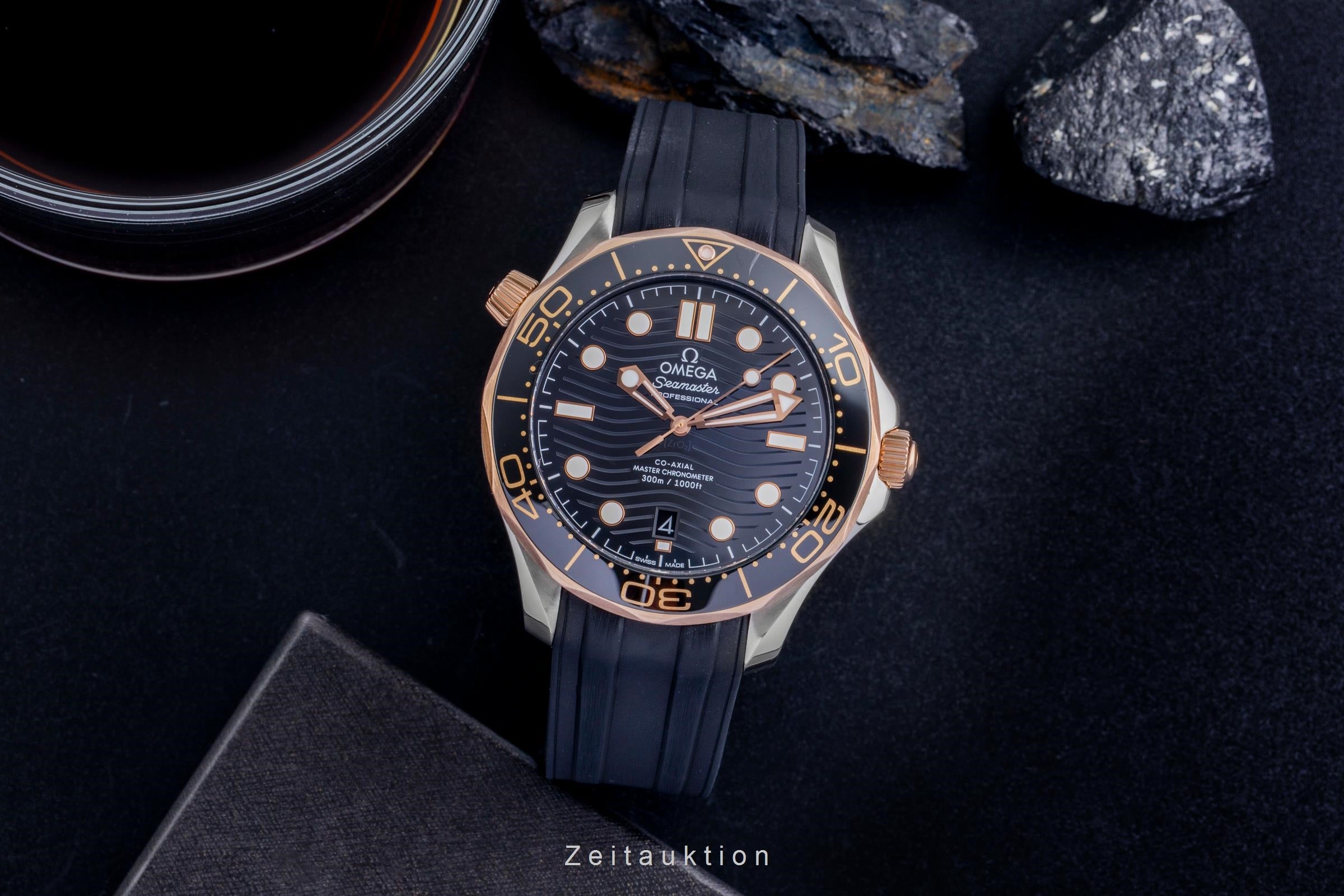 Omega Seamaster steel / gold automatic men's watch 210.22.42.20.01.002 LP: 9100EUR  [2507334]