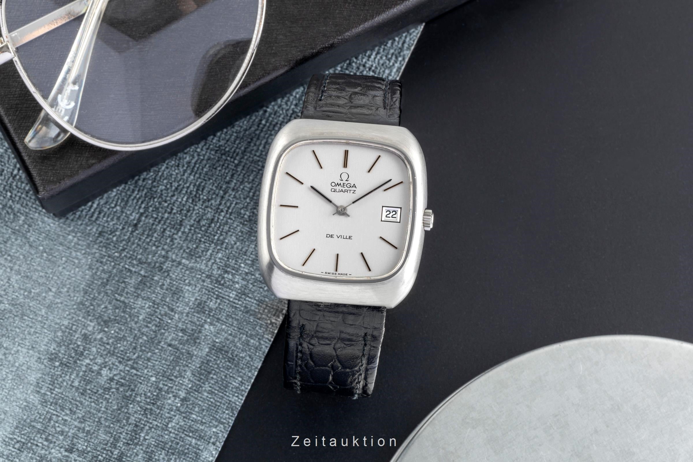 Omega De Ville acciaio quarzo orologio da uomo 192.0030 Vintage  [2507341]