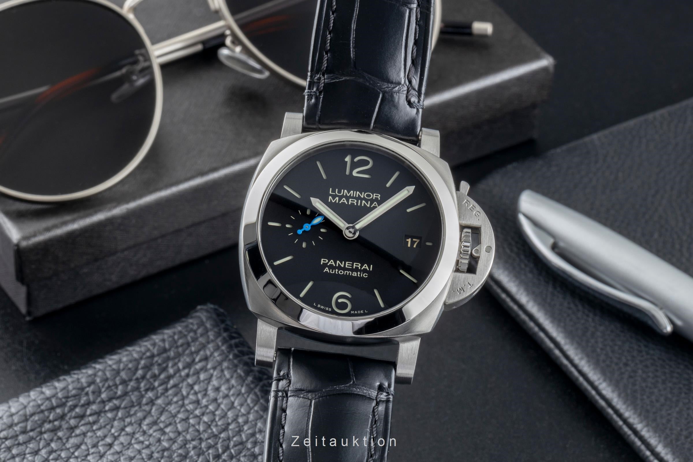 Panerai Luminor Marina acero automático reloj para caballeros PAM01372 LP: 8900EUR  [2507342]
