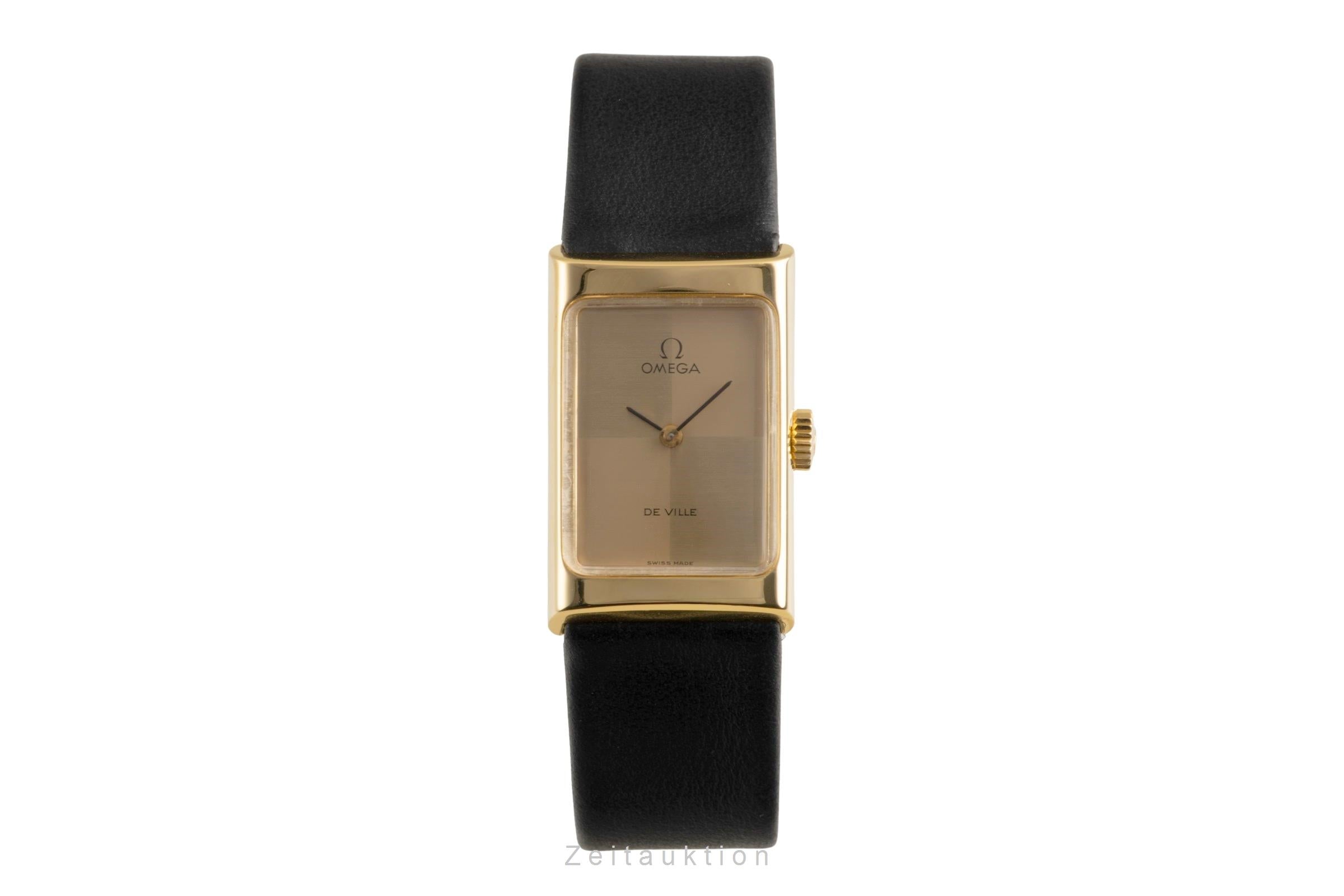 Omega De Ville Messing vergoldet Handaufzug Damenuhr Ref. 511.0458 Vintage  [2507343]
