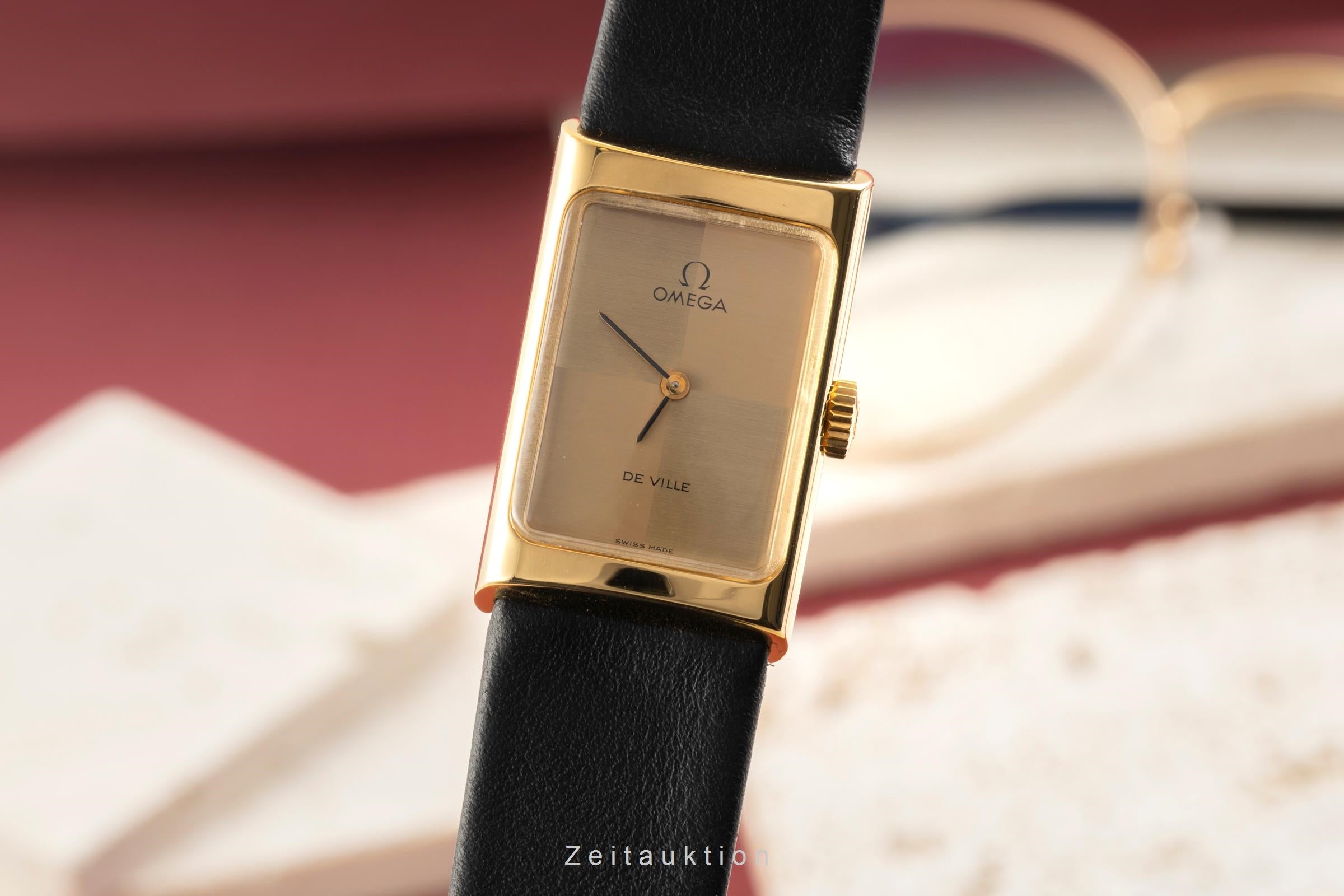 Omega De Ville Messing vergoldet Handaufzug Damenuhr Ref. 511.0458 Vintage  [2507343]