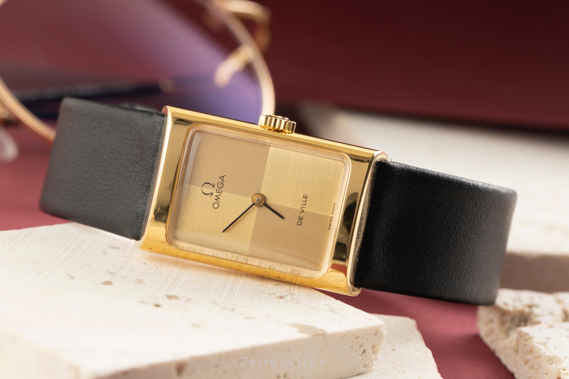 Omega De Ville Messing vergoldet Handaufzug Damenuhr Ref. 511.0458 Vintage  [2507343]
