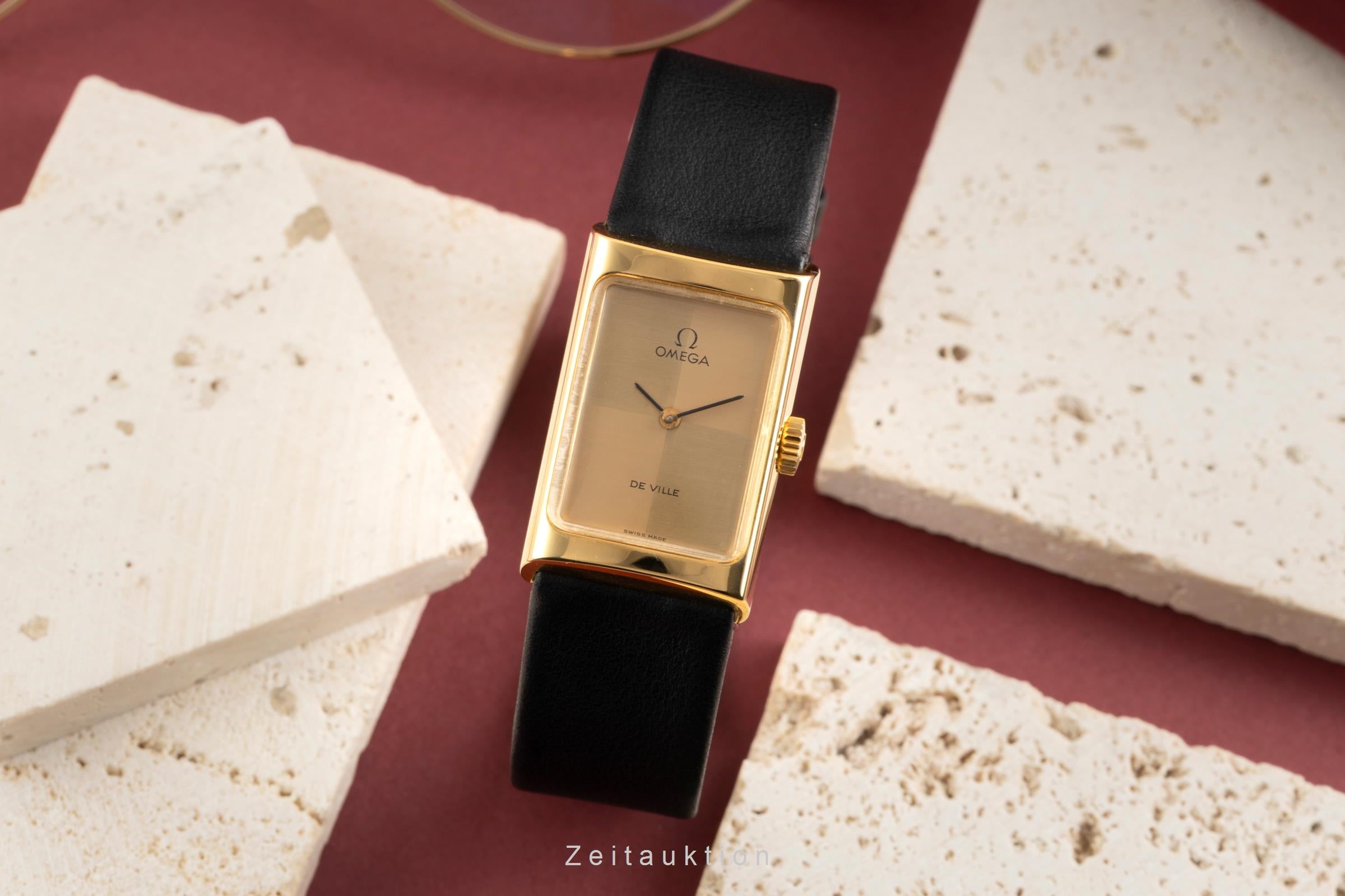 Omega De Ville Messing vergoldet Handaufzug Damenuhr Ref. 511.0458 Vintage  [2507343]