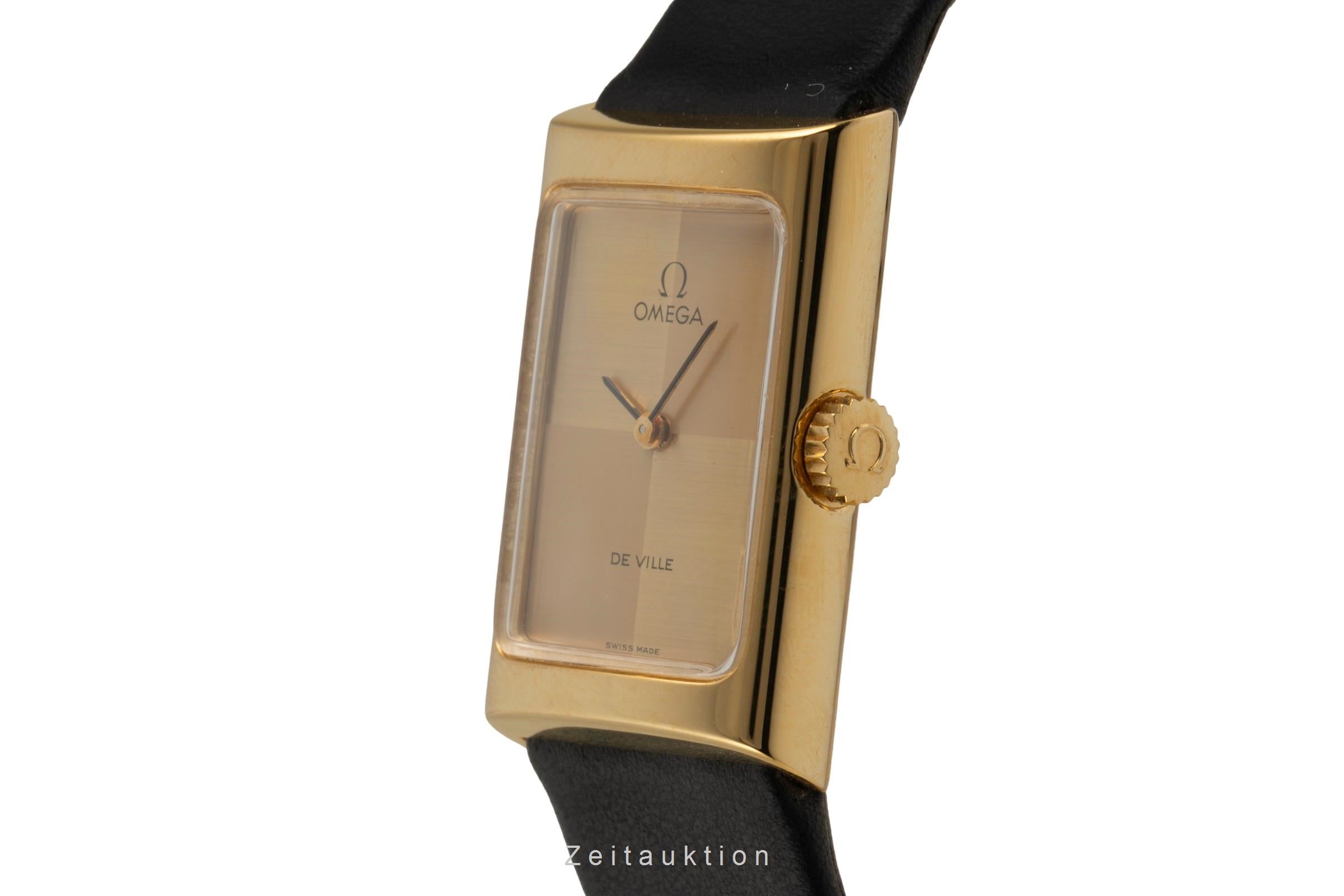 Omega De Ville Messing vergoldet Handaufzug Damenuhr Ref. 511.0458 Vintage  [2507343]
