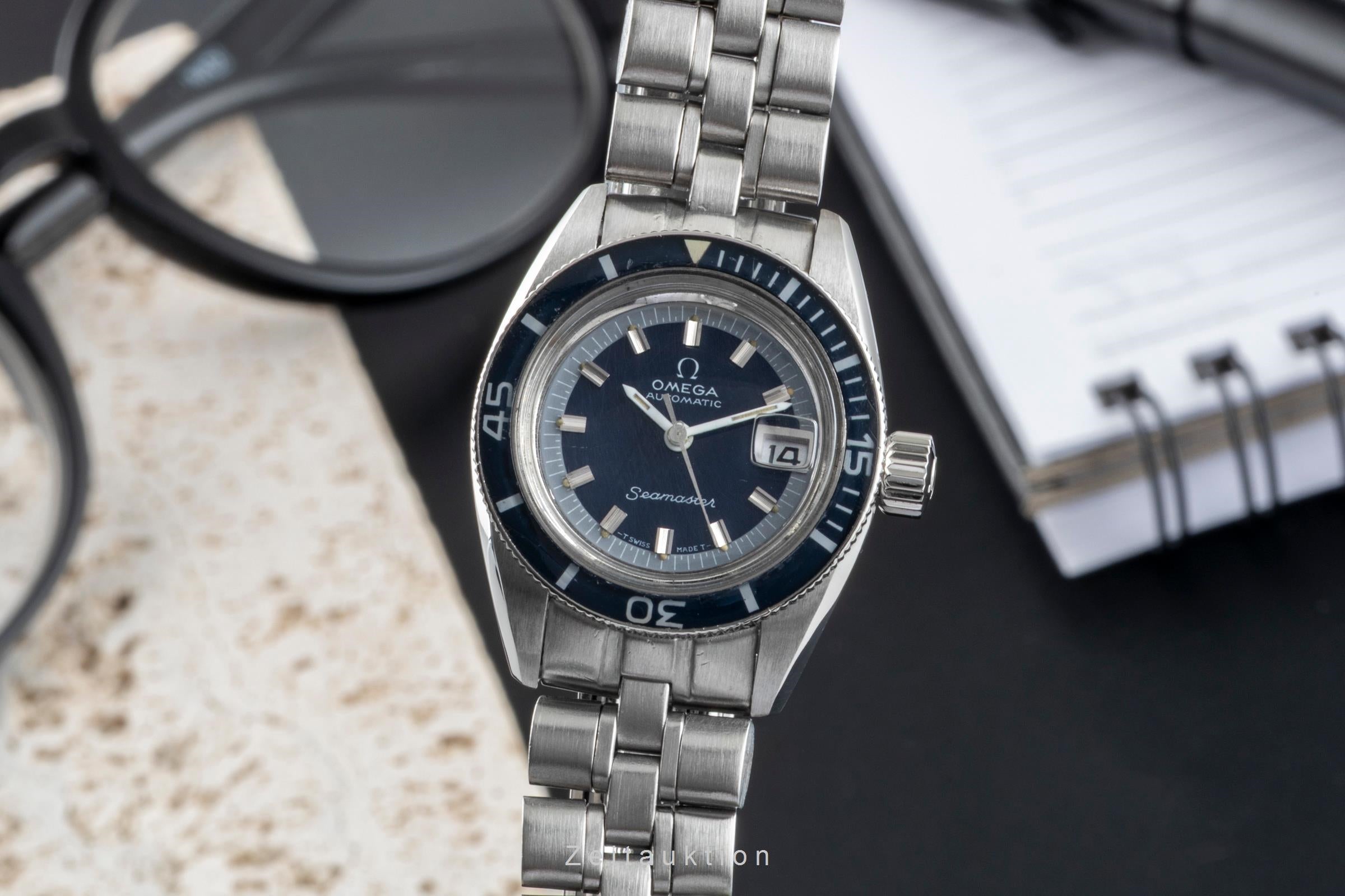 Omega Seamaster Automatik Edelstahl Damenuhr Ref. 566.024 Klassiker [2507344]