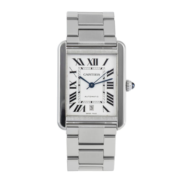 Cartier Tank acero automático reloj para caballeros W5200028  [2507356]