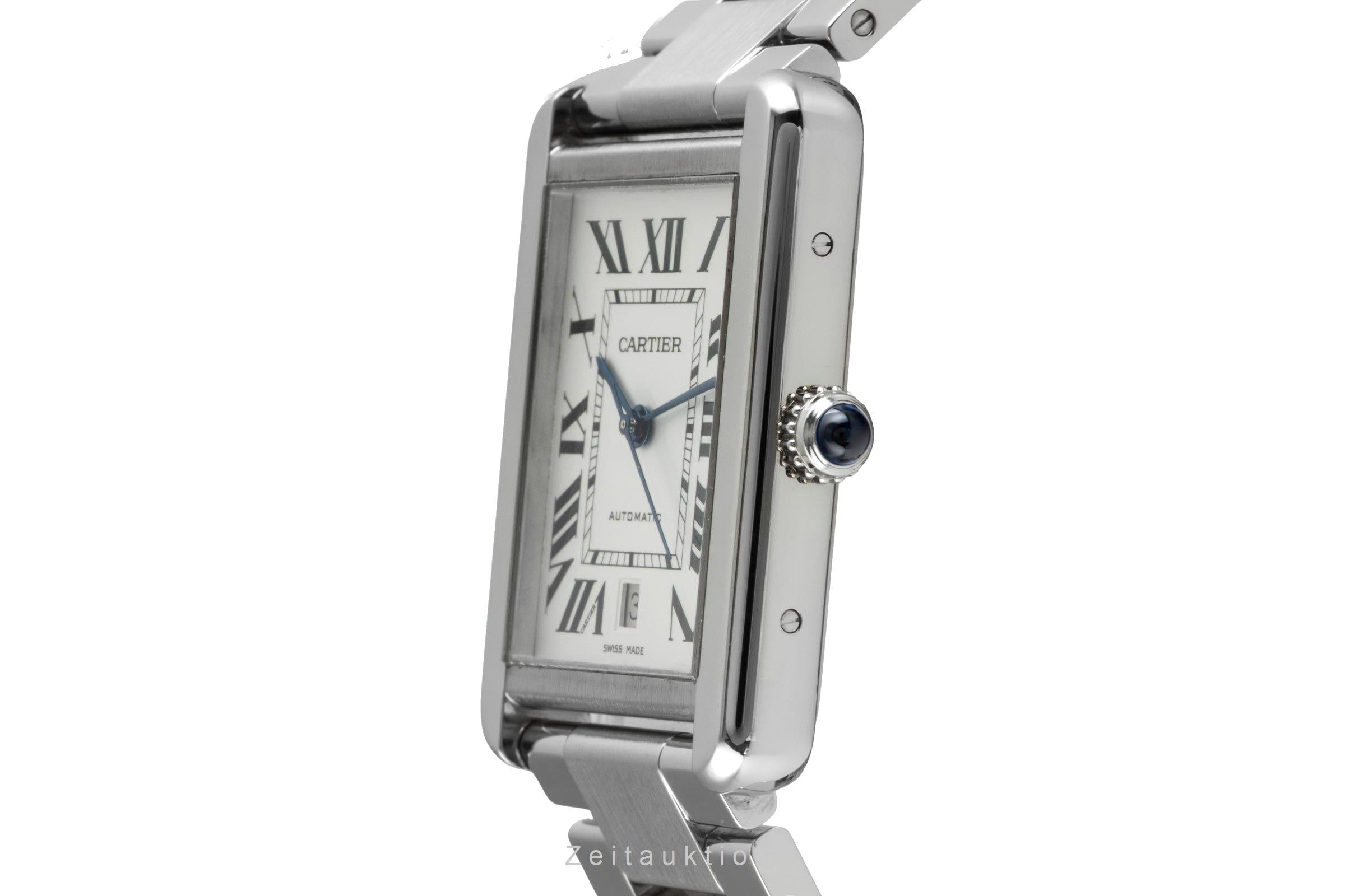 Cartier Tank acero automático reloj para caballeros W5200028  [2507356]