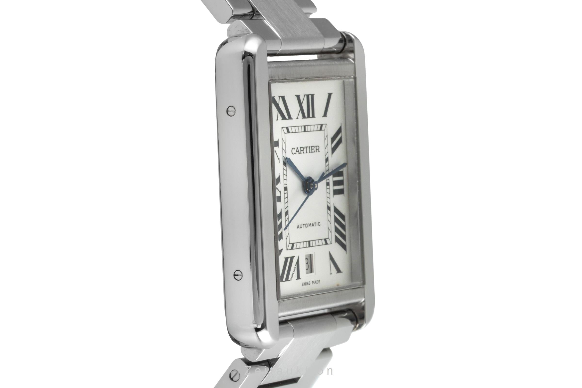 Cartier Tank acero automático reloj para caballeros W5200028  [2507356]