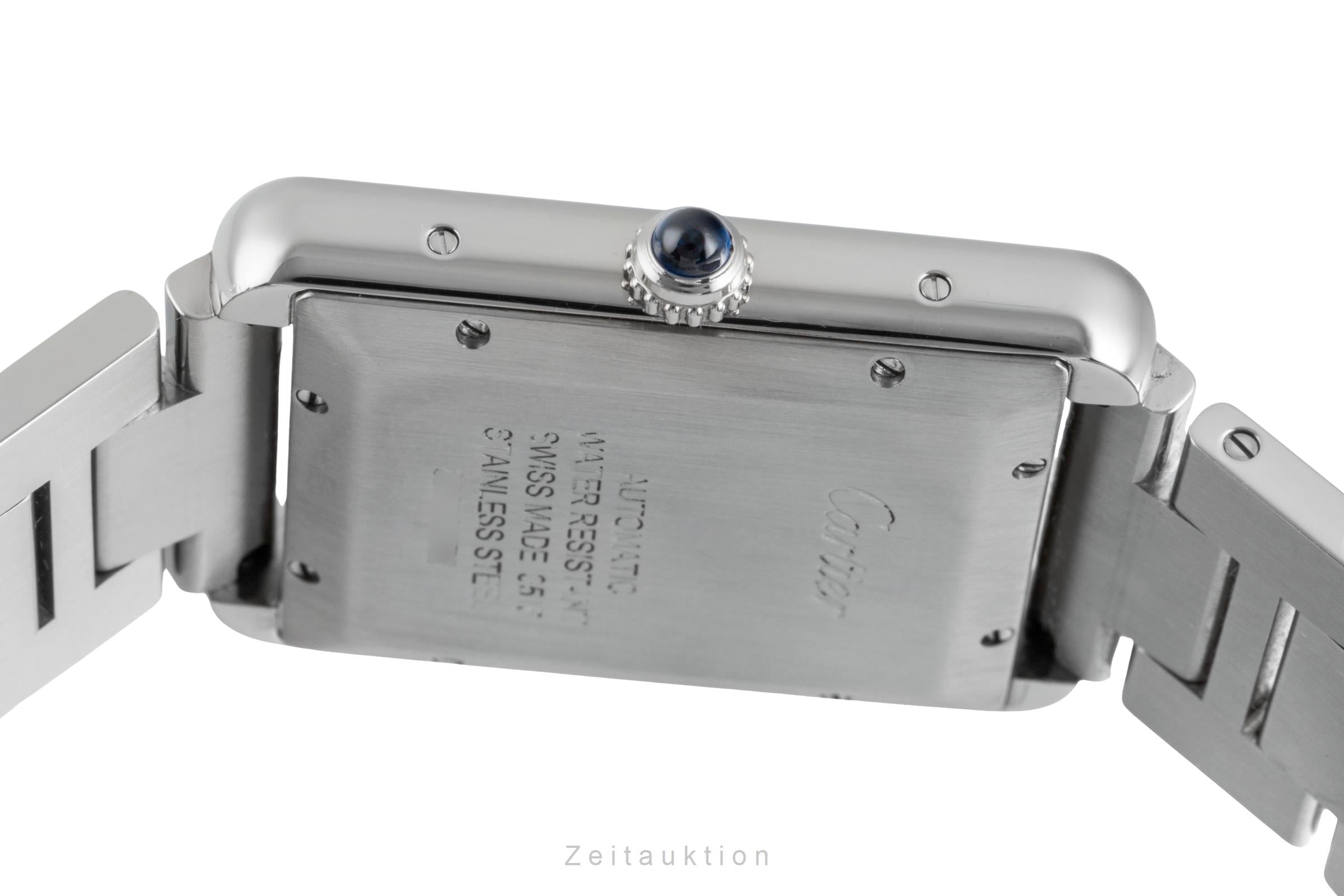 Cartier Tank acero automático reloj para caballeros W5200028  [2507356]