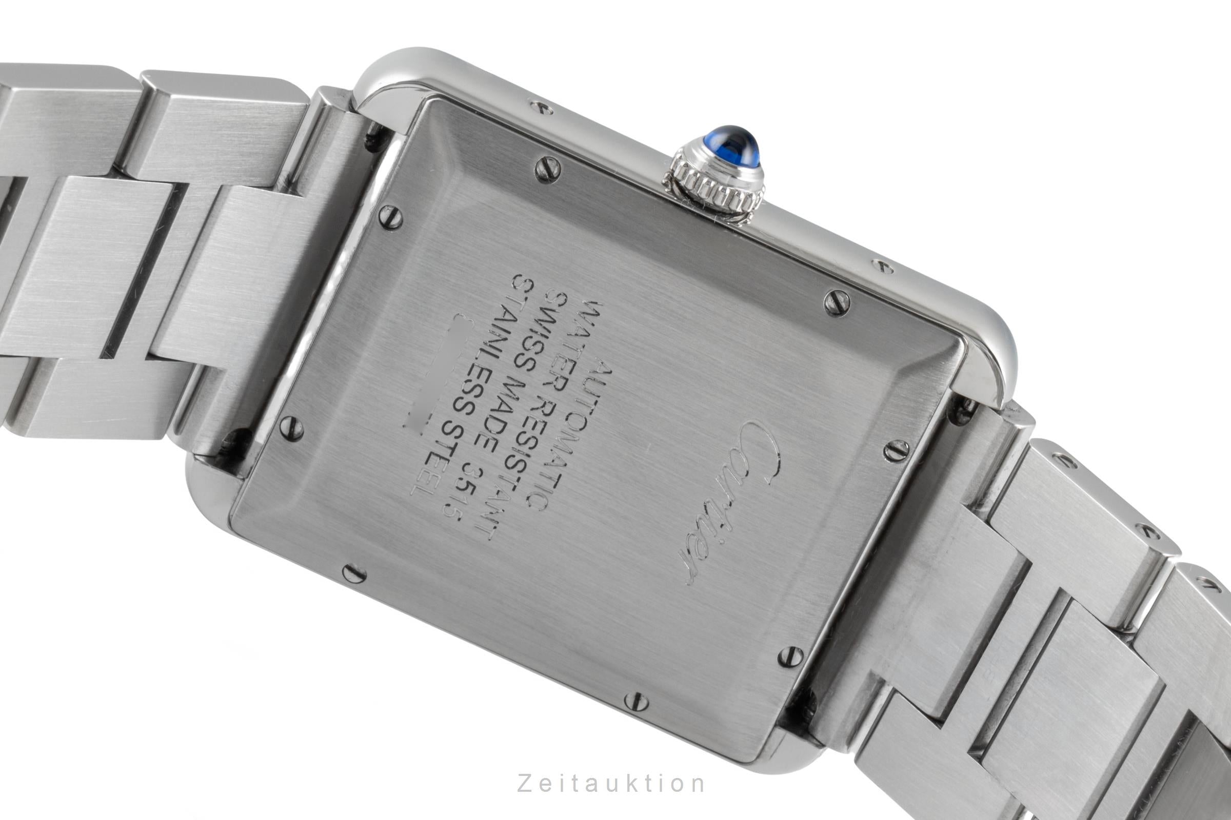 Cartier Tank acero automático reloj para caballeros W5200028  [2507356]
