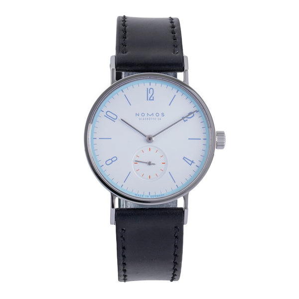Nomos Tangente acero cuerda manual reloj para caballeros Tangente Super 30 Eiswasserweiss Limited  [2507360]