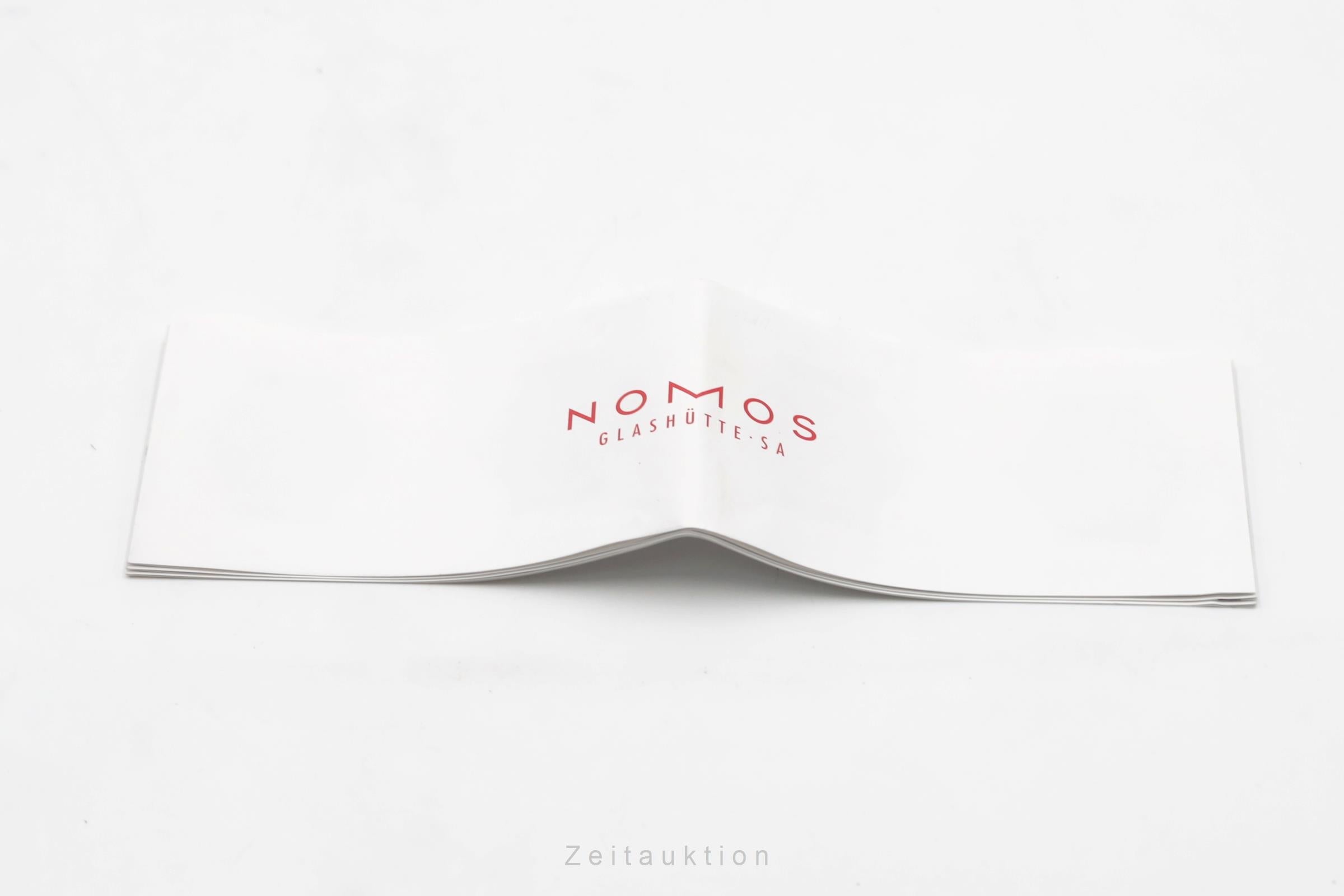 Nomos Tangente acero cuerda manual reloj para caballeros Tangente Super 30 Eiswasserweiss Limited  [2507360]