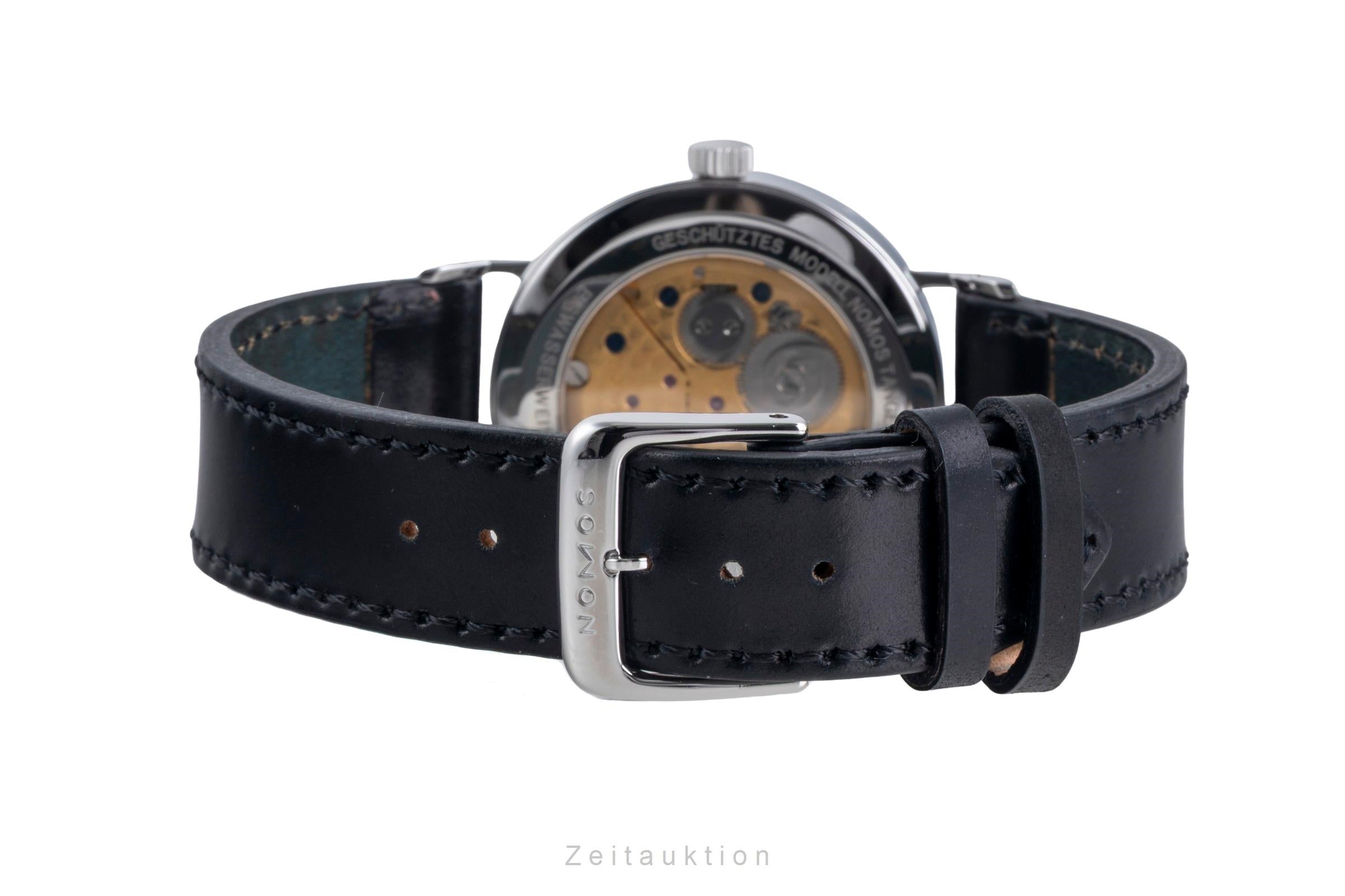 Nomos Tangente acero cuerda manual reloj para caballeros Tangente Super 30 Eiswasserweiss Limited  [2507360]