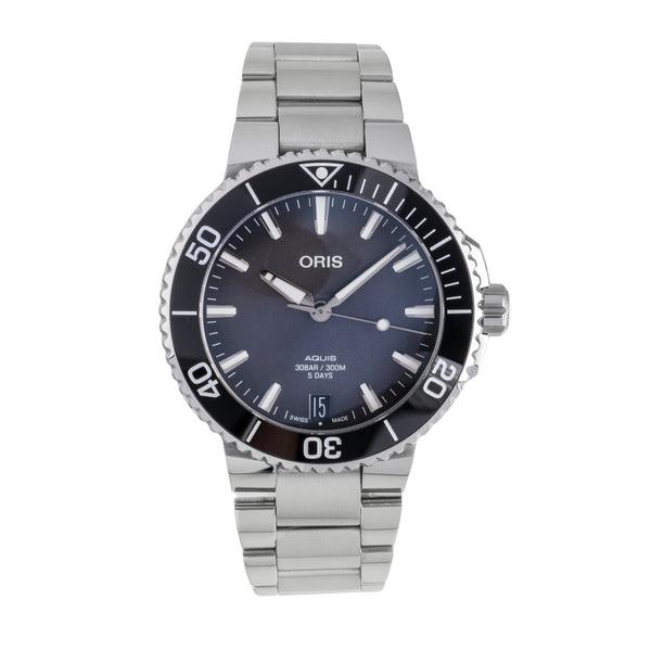 Oris Aquis Date steel automatic men's watch 01 400 7769 4154-07 8 22 09PEB  [2507363]
