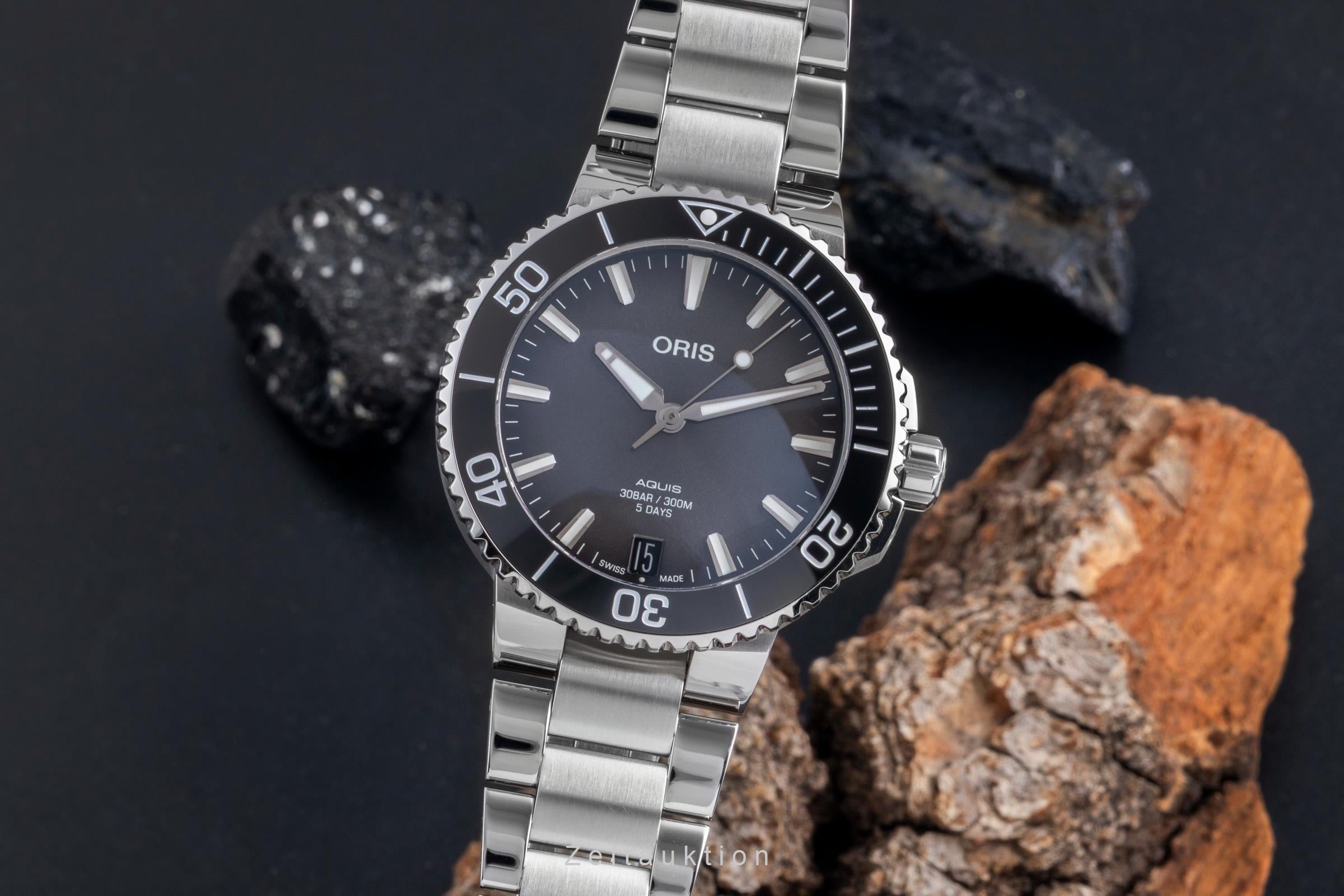 Oris Aquis Date steel automatic men's watch 01 400 7769 4154-07 8 22 09PEB  [2507363]