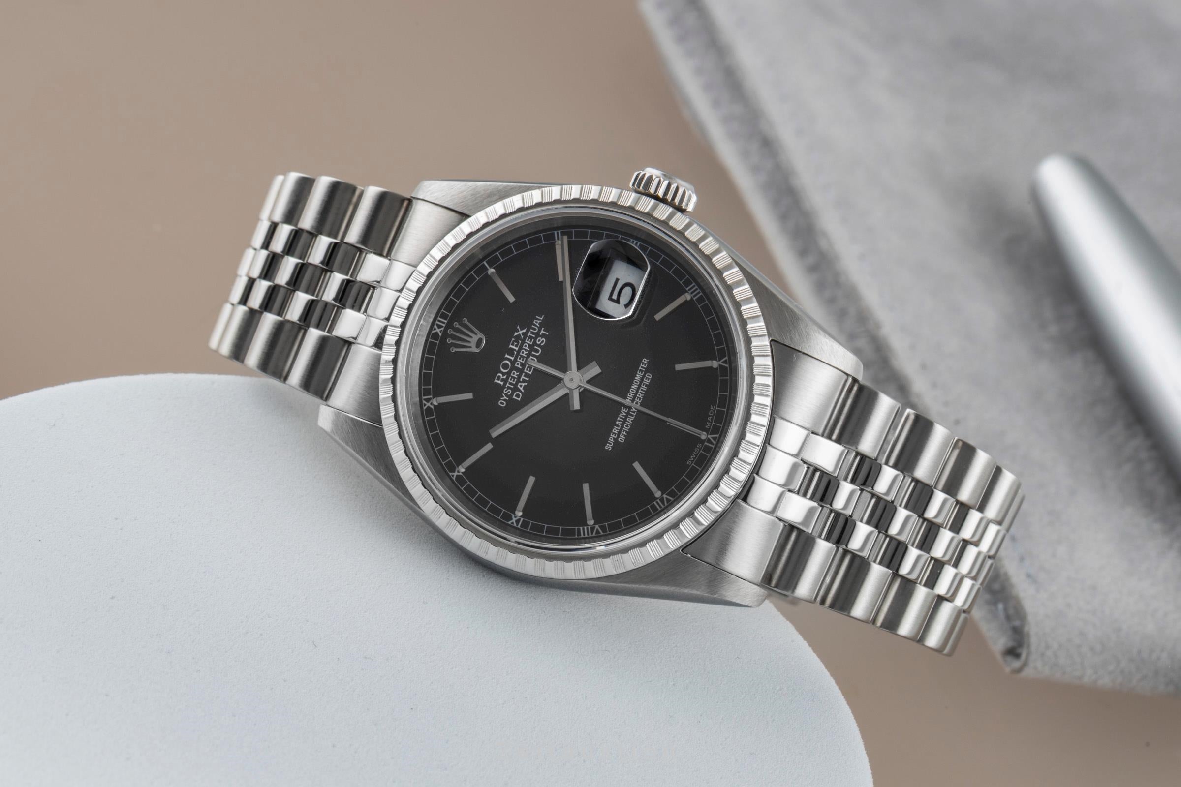 Rolex Datejust acier automatique montre pour hommes 16220  [2507364]