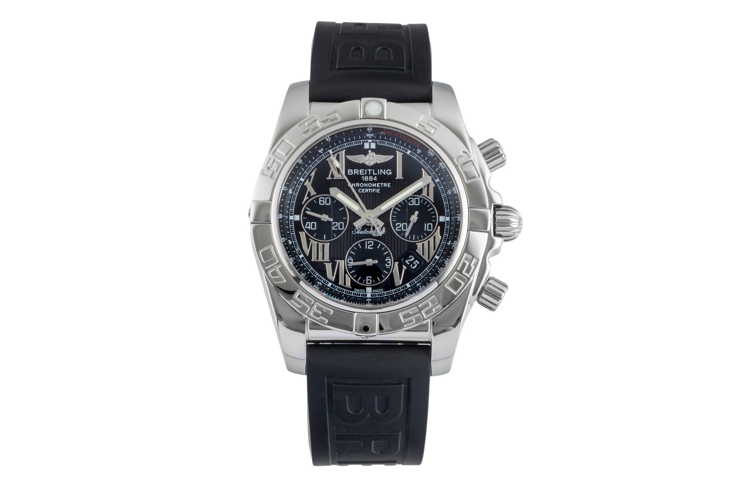 Breitling Chronomat 44 Chronograph Black Dial Edelstahl Automatik Ref. AB0110  [2507366]