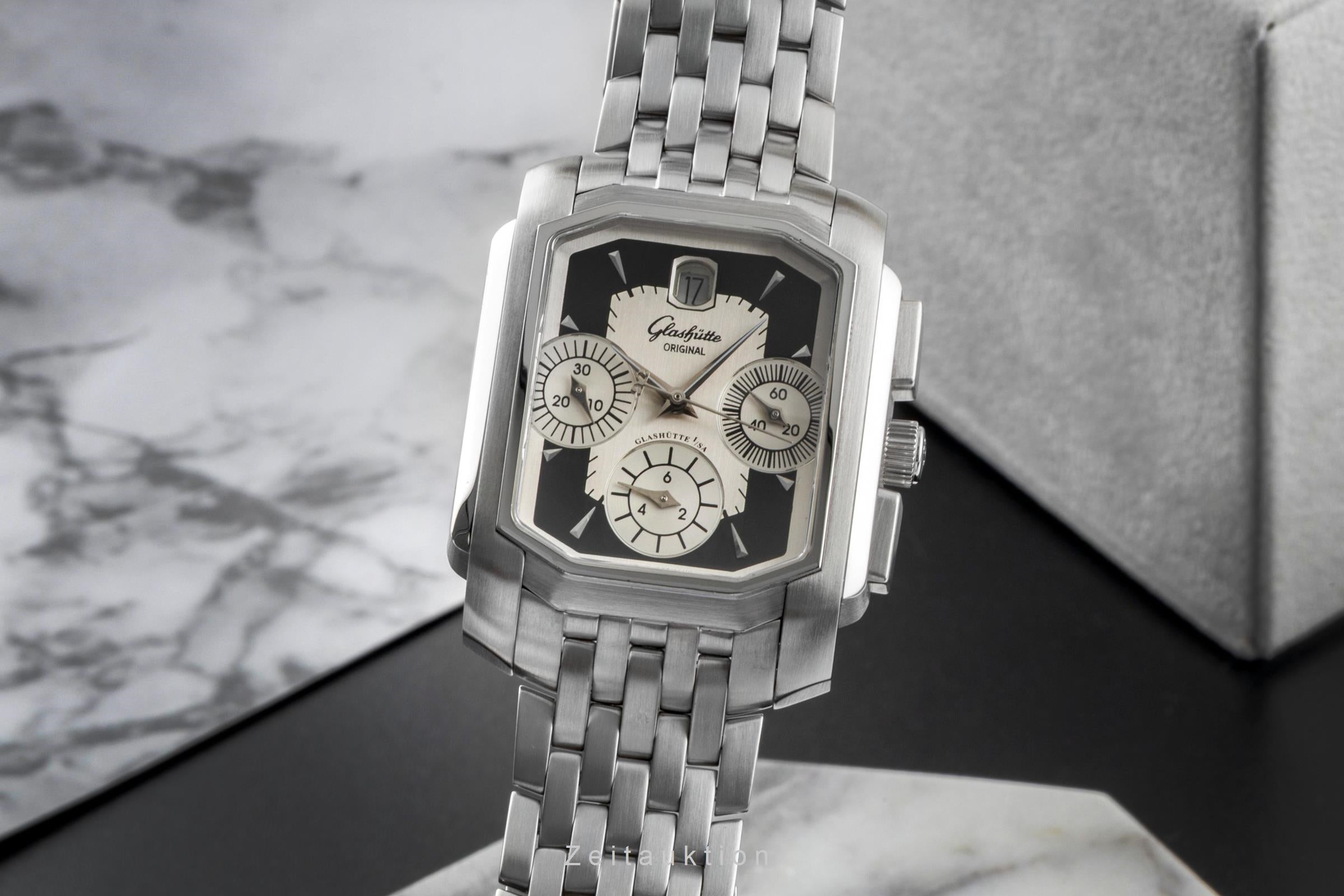 Glashütte Senator chronograph steel automatic men's watch 39-32-17-04-04  [2507367]