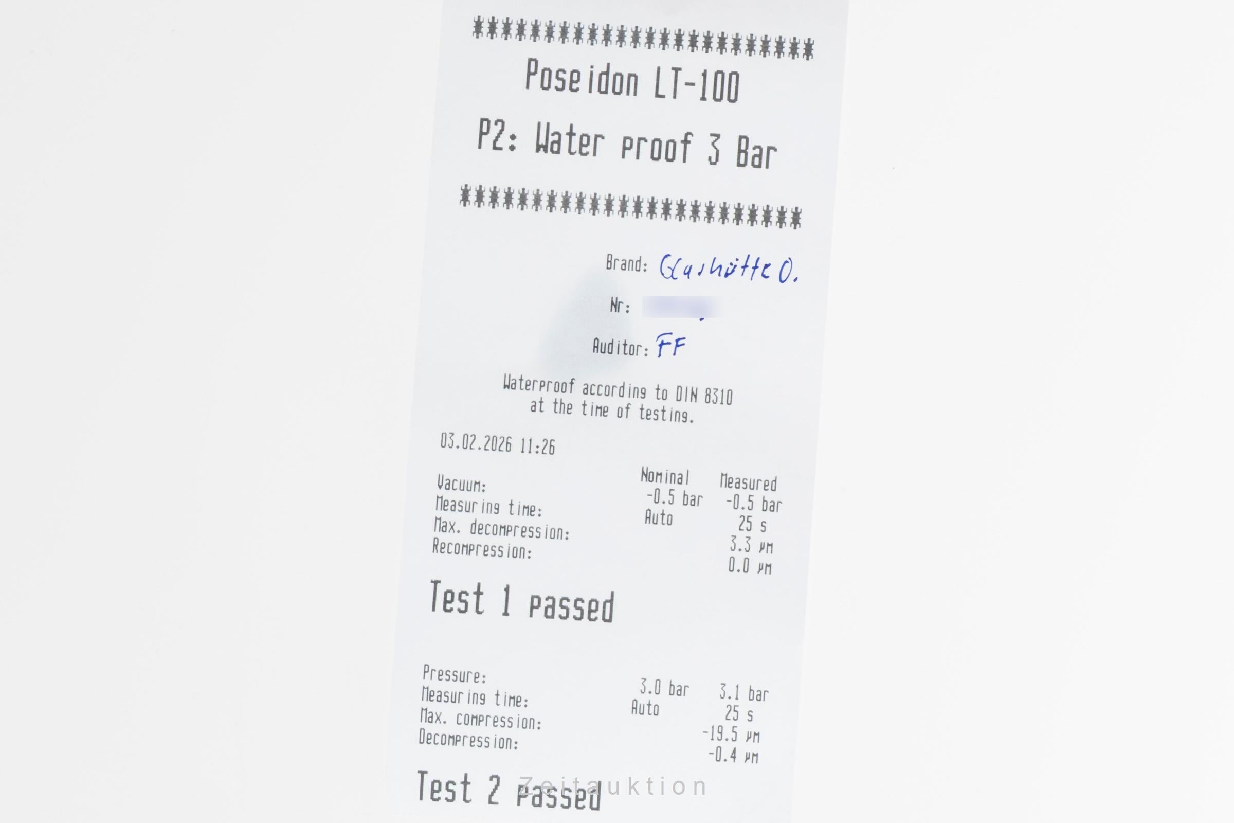 Glashütte Original Senator Karreè Edelstahl Chronograph Ref. 39-32-17-04-04 B&P [2507367]