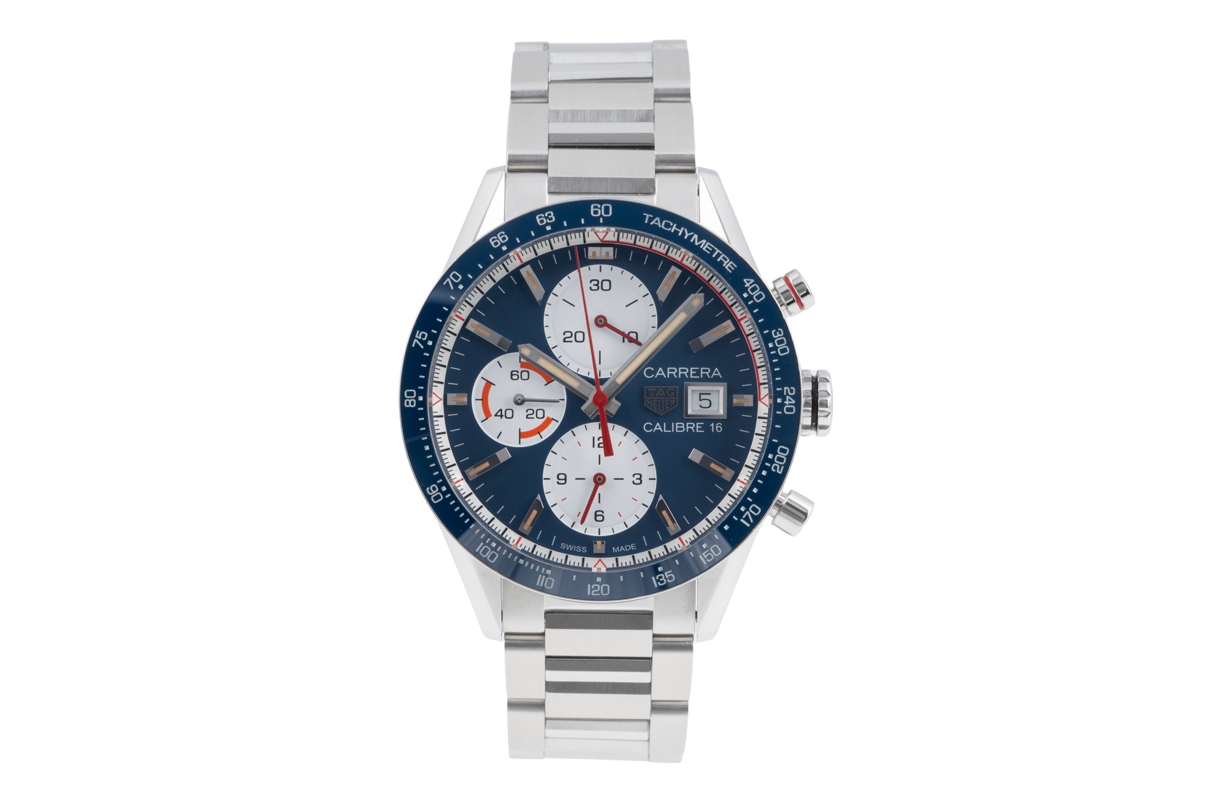 Tag Heuer Carrera Chronograph Stahl Automatik Ref. CV201AR.BA0715 B&P 2024 [2507370]