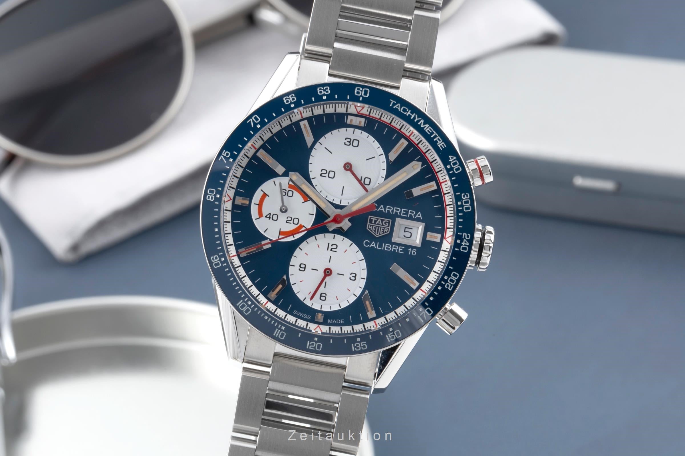 Tag Heuer Carrera Chronograph Stahl Automatik Ref. CV201AR.BA0715 B&P 2024 [2507370]